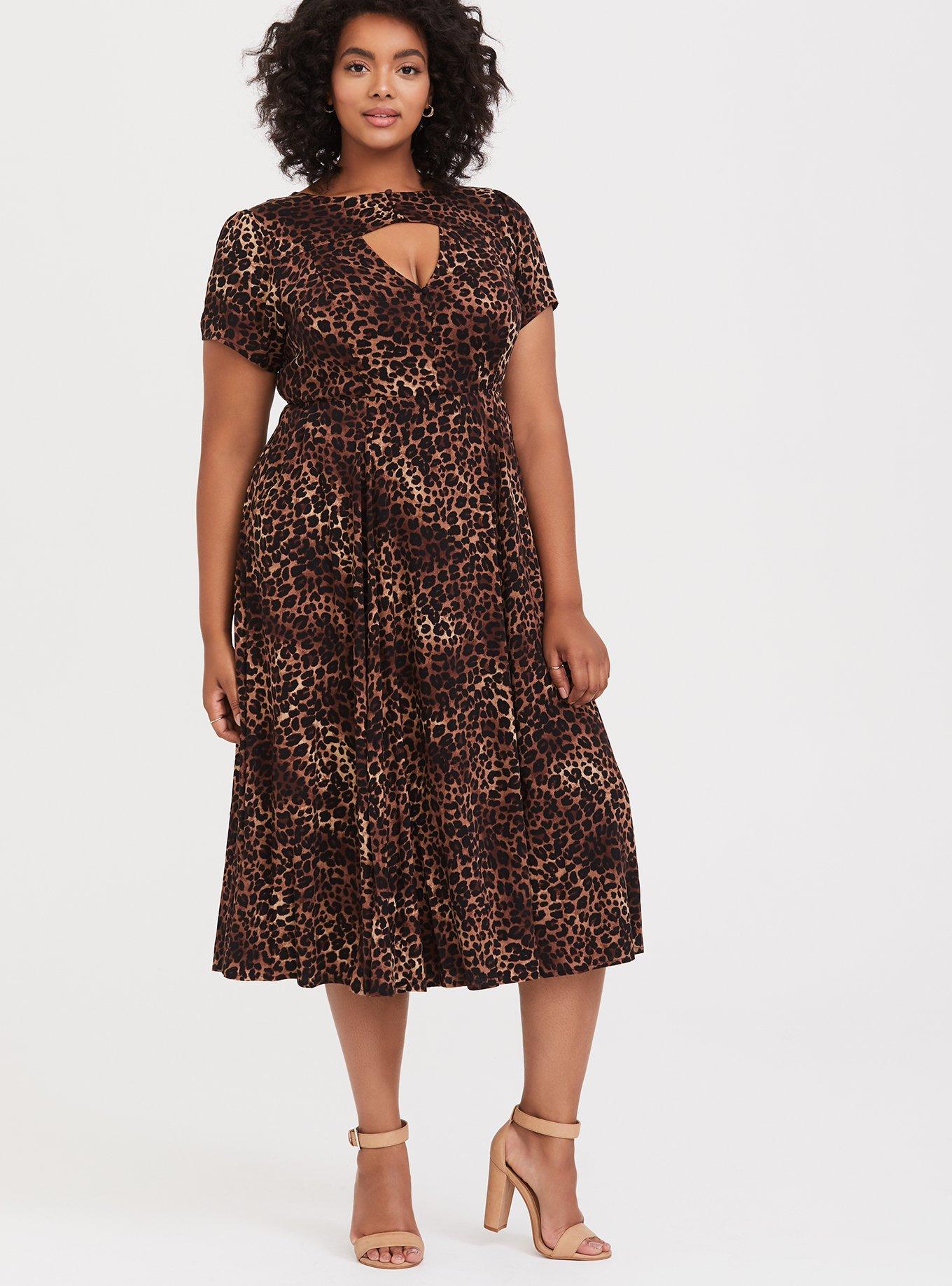 Torrid store leopard dress