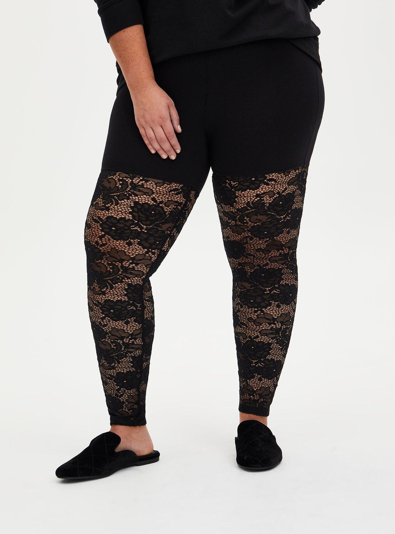 Plus Size - Full Length Signature Waist Lace Legging - Torrid