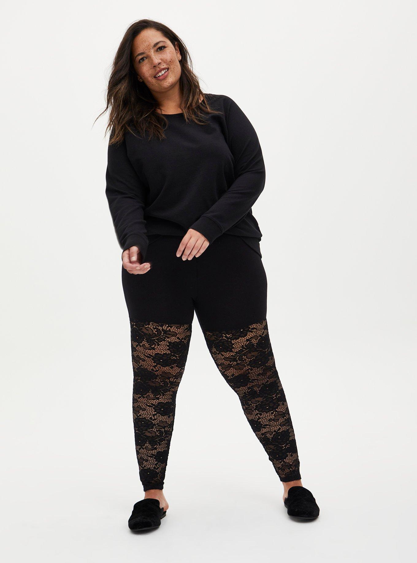 Plus Size - Full Length Signature Waist Lace Legging - Torrid