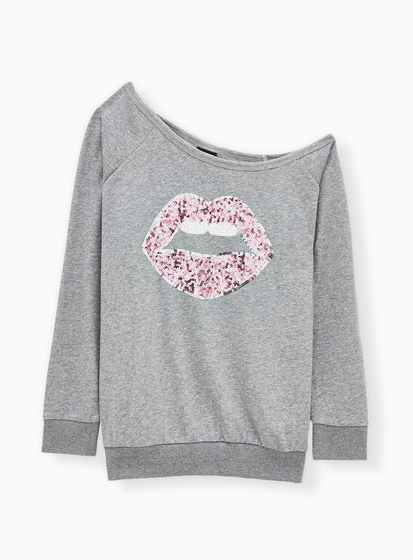 Sequin best sale lips sweatshirt