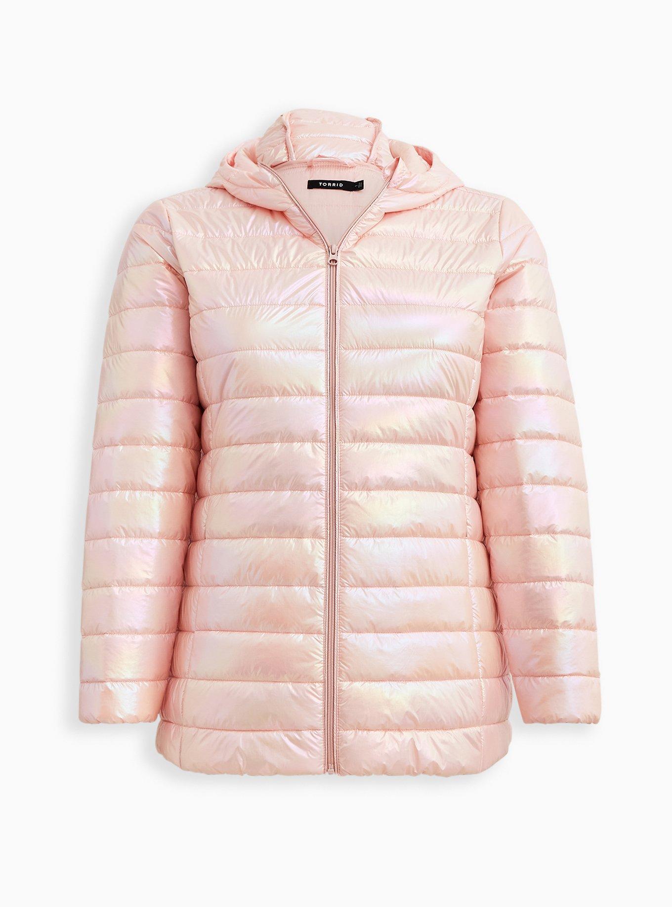 Nylon Packable Puffer, DIAMOND PINK, hi-res