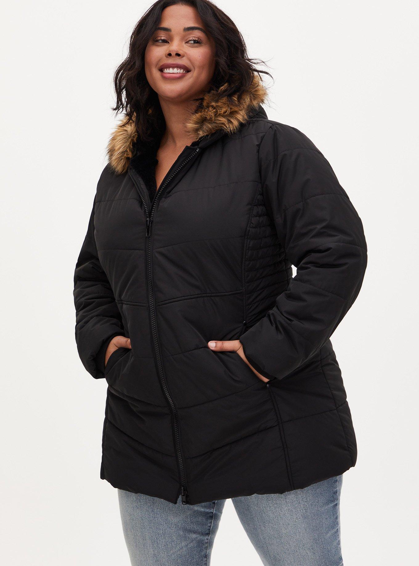 Flare clearance puffer coat