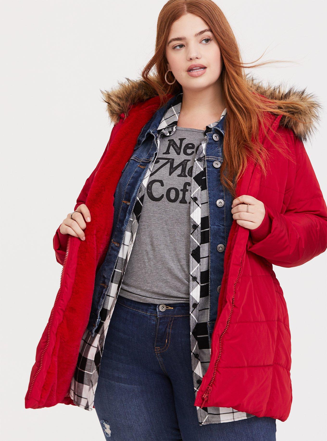 Torrid red sales coat