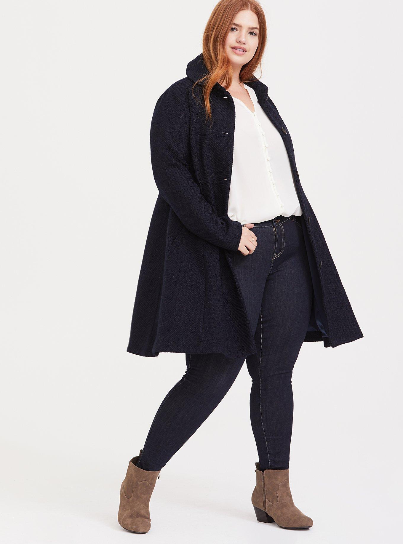 Wool Shawl Collar Coat, PEACOAT, alternate