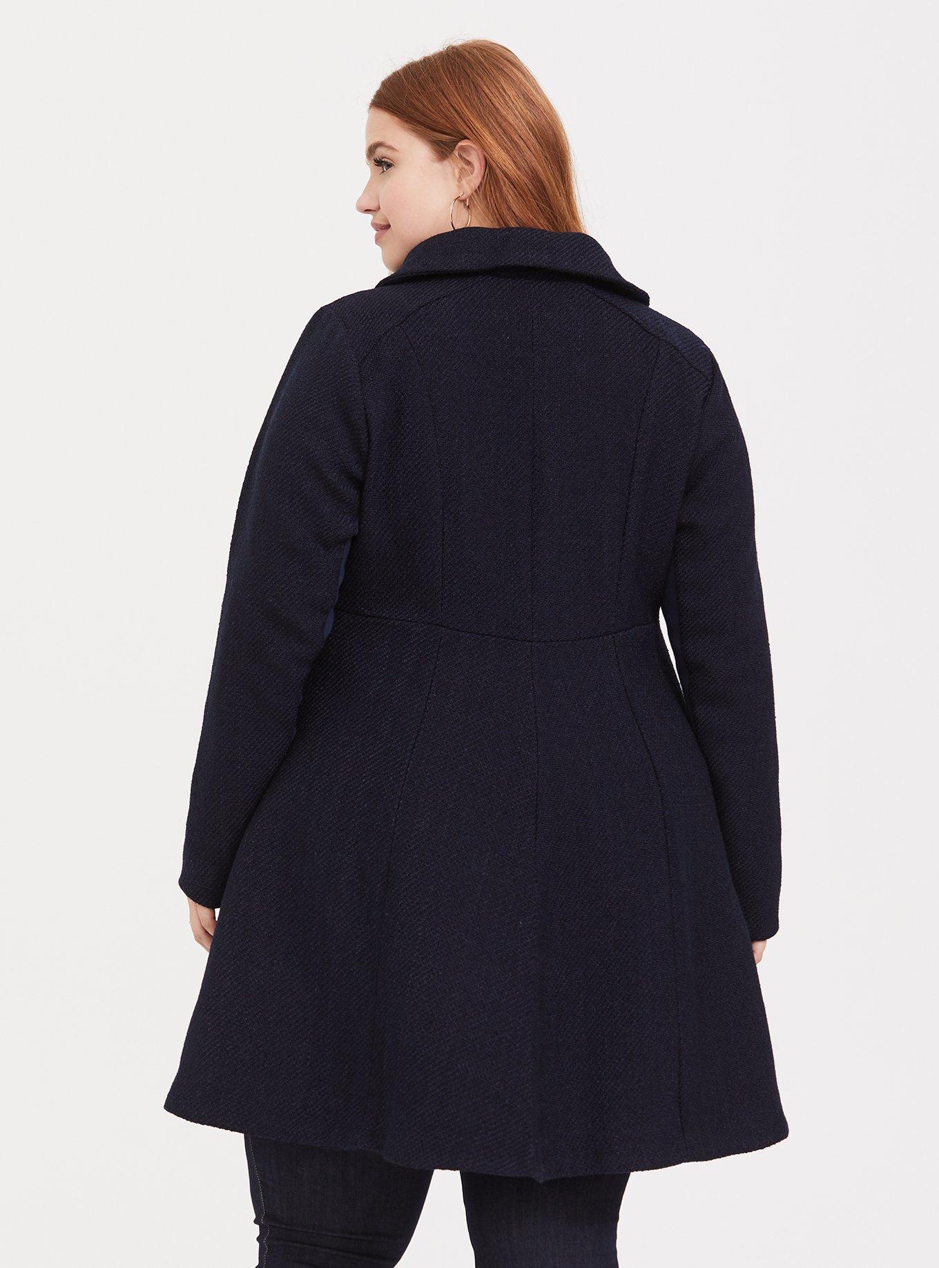 Wool Shawl Collar Coat, PEACOAT, alternate