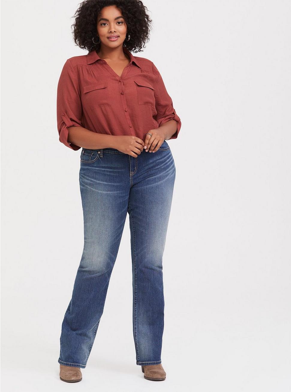 Plus Size - Relaxed Boot Jean - Vintage Stretch Medium Wash - Torrid