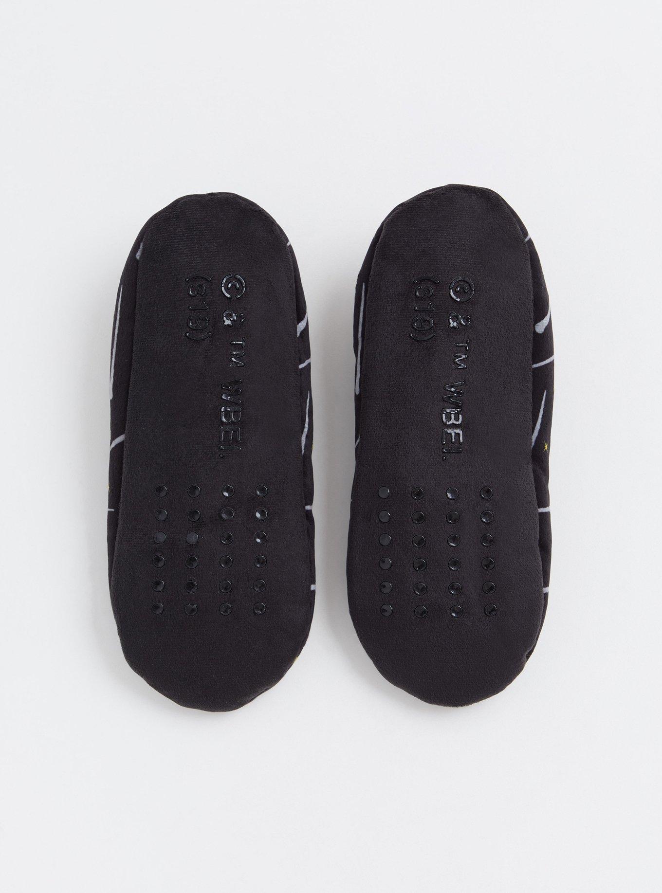 Harry Potter Solemnly Swear Black & Grey Slipper Socks, MULTI, alternate