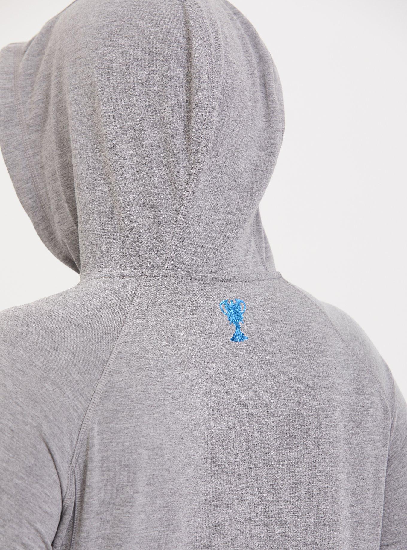 Plus Size Harry Potter Triwizard Crest Grey Hoodie, GREY, alternate