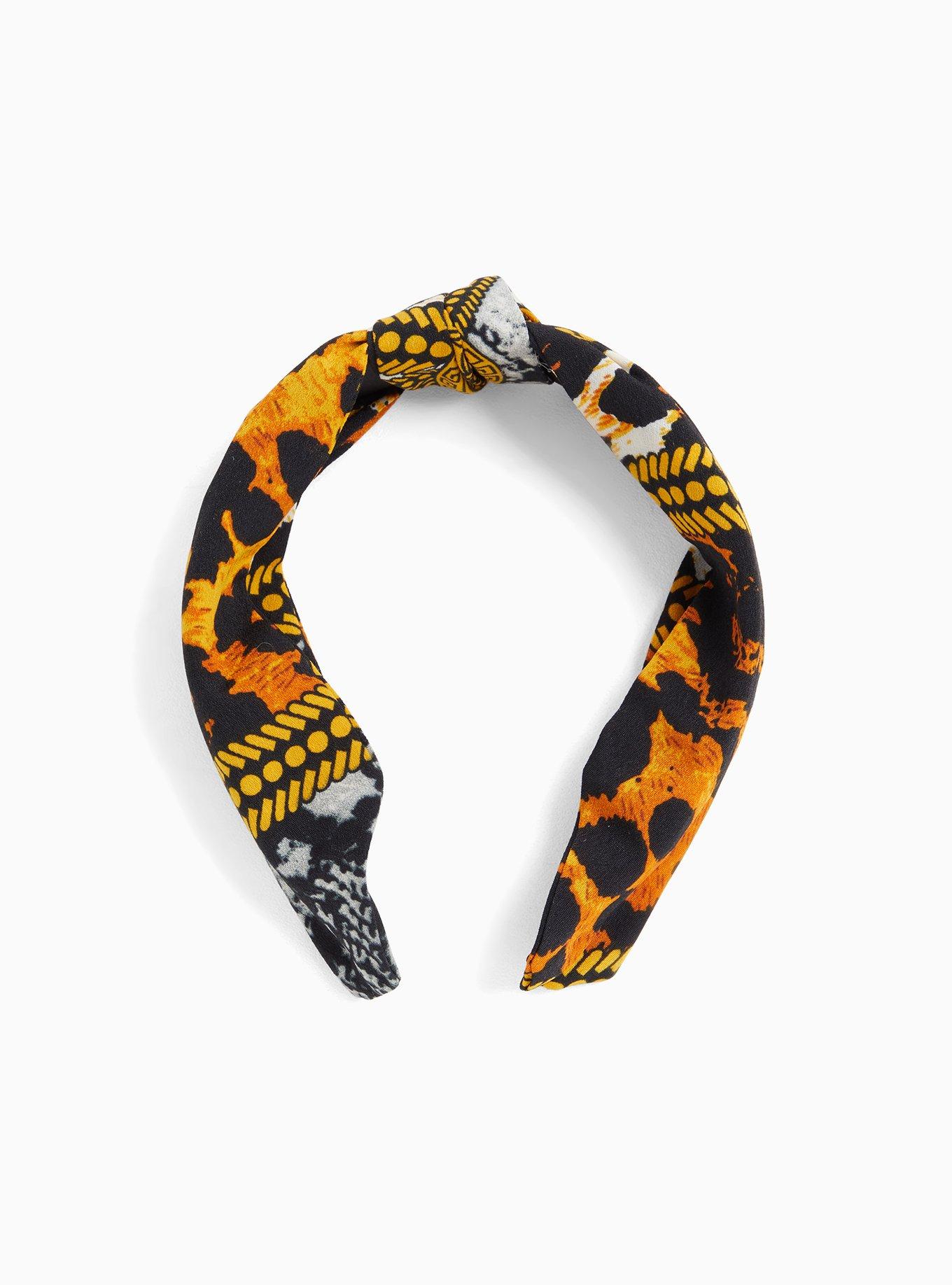 Plus Size Scarf Top Knot Headband, , hi-res