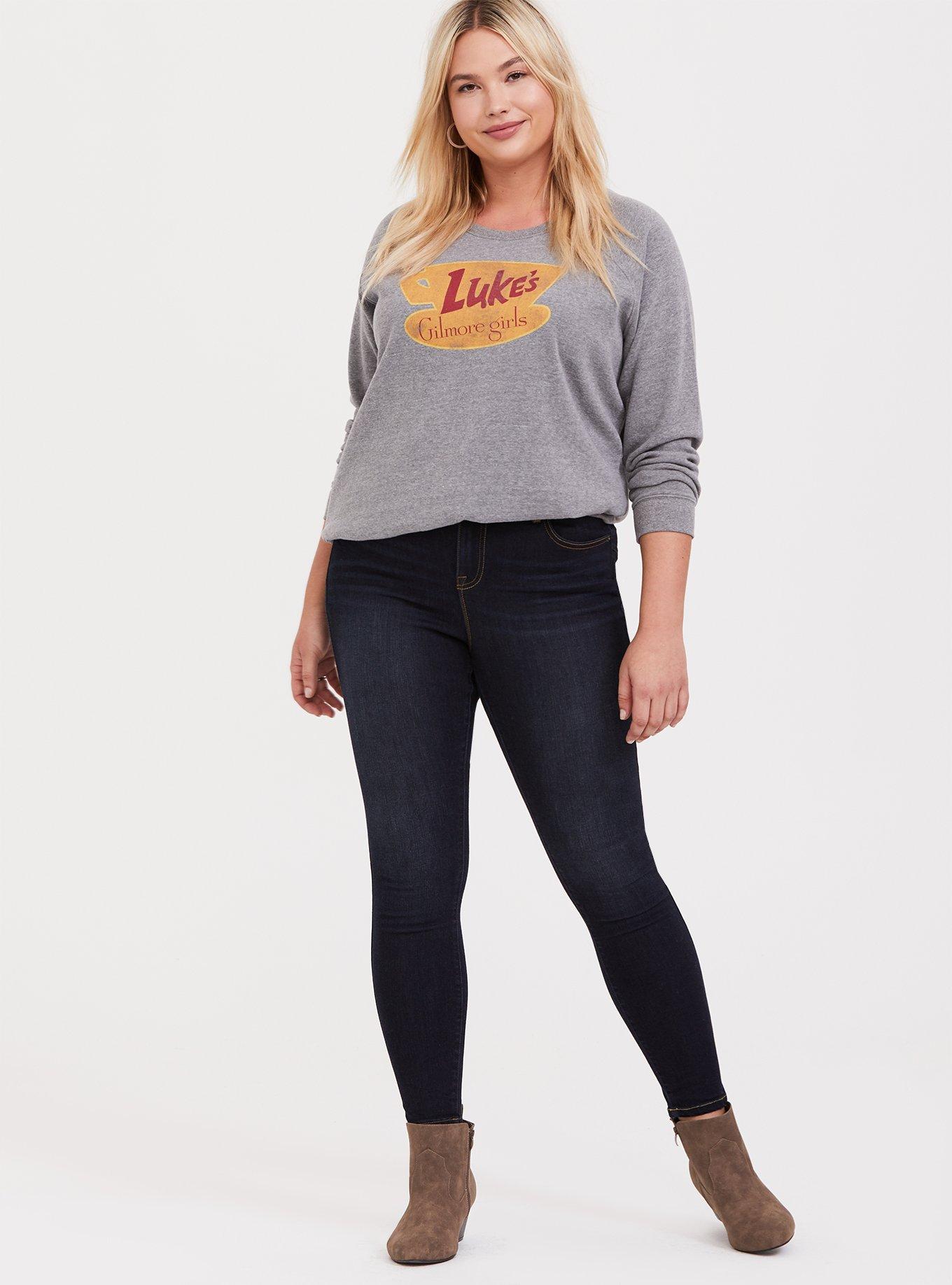 Gilmore Girls Luke&rsquo;s Diner Grey Sweatshirt, MEDIUM HEATHER GREY, alternate