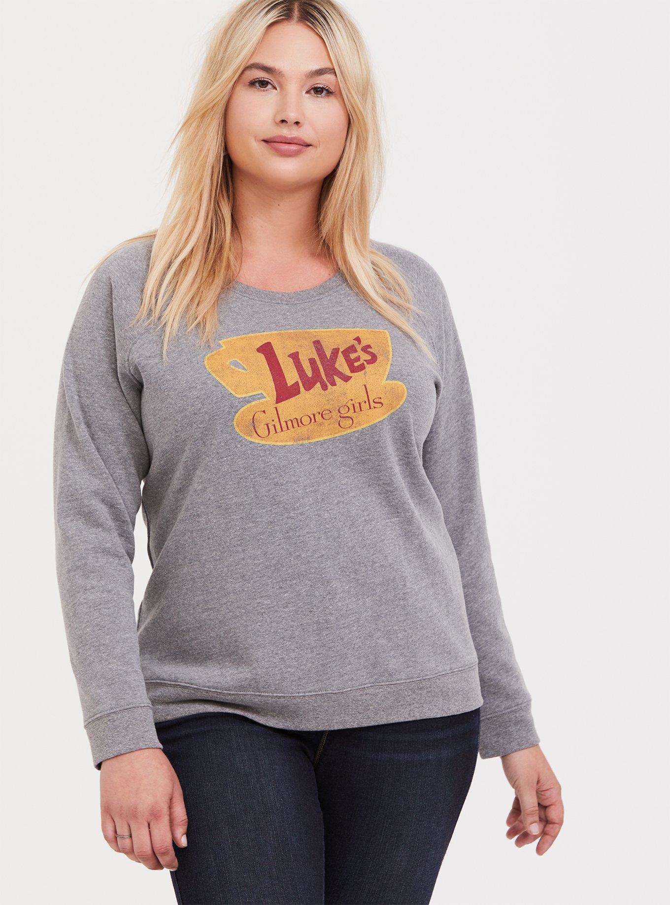 Gilmore Girls Luke&rsquo;s Diner Grey Sweatshirt, MEDIUM HEATHER GREY, alternate