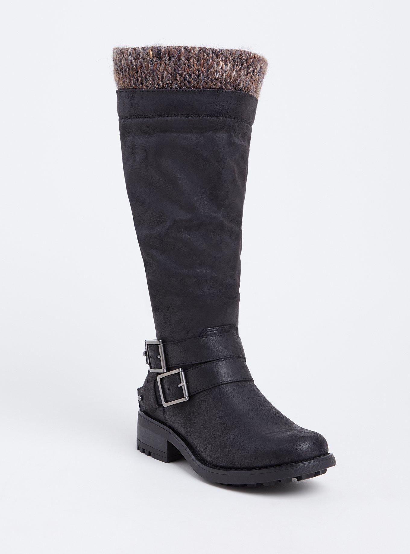 Sweater hot sale lined boots