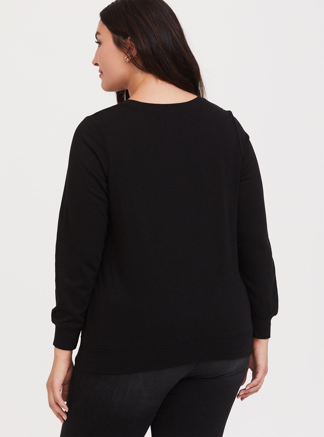 Prince Purple Rain Black Pullover Sweatshirt, DEEP BLACK, alternate