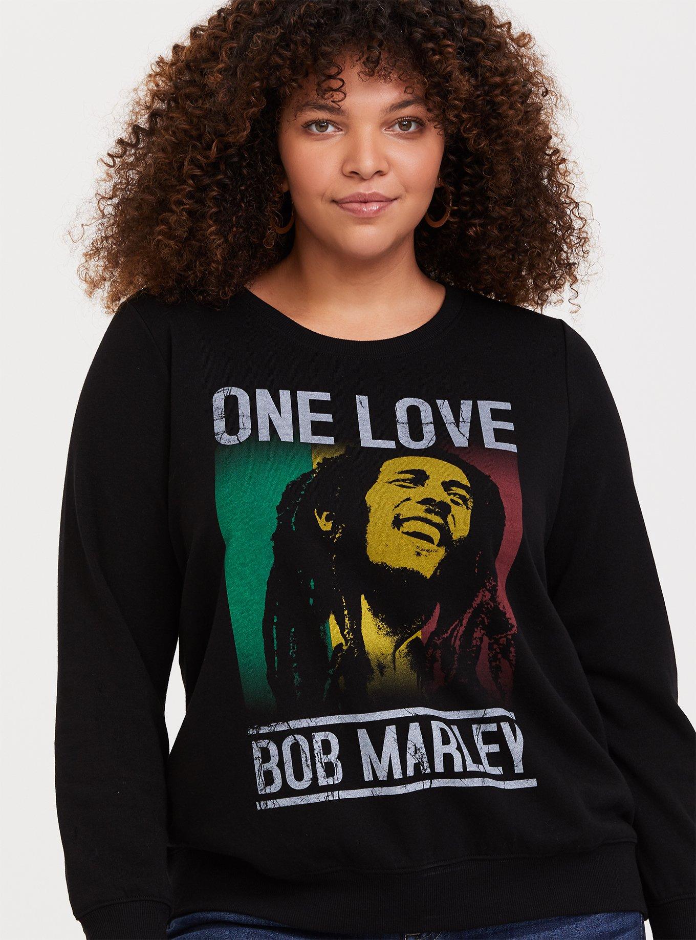 Plus Size Bob Marley One Love Black Pullover Sweatshirt Torrid