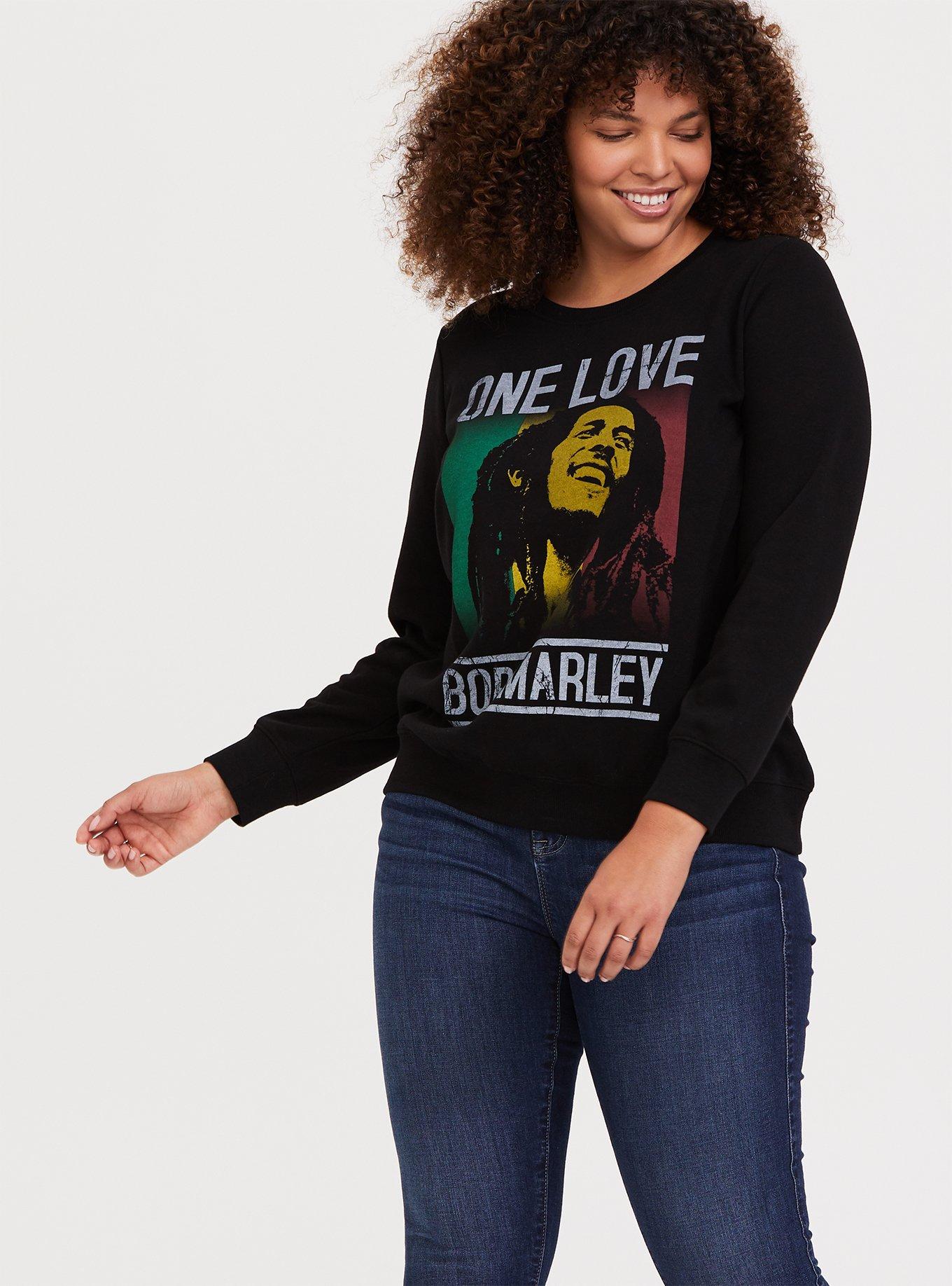 Plus Size - Bob Marley One Love Black Pullover Sweatshirt - Torrid