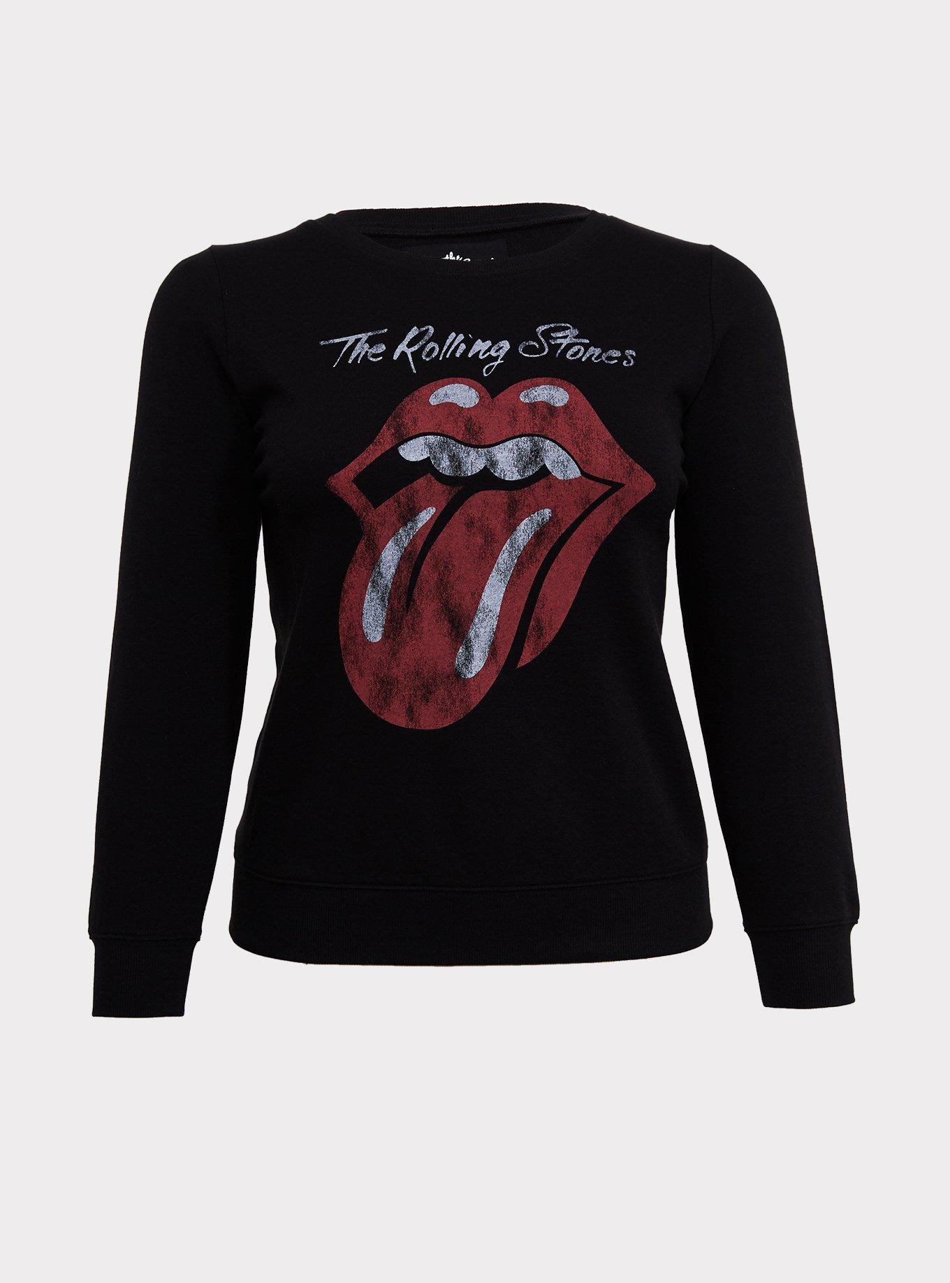 Plus Size - Rolling Stones Black Crew Sweatshirt - Torrid
