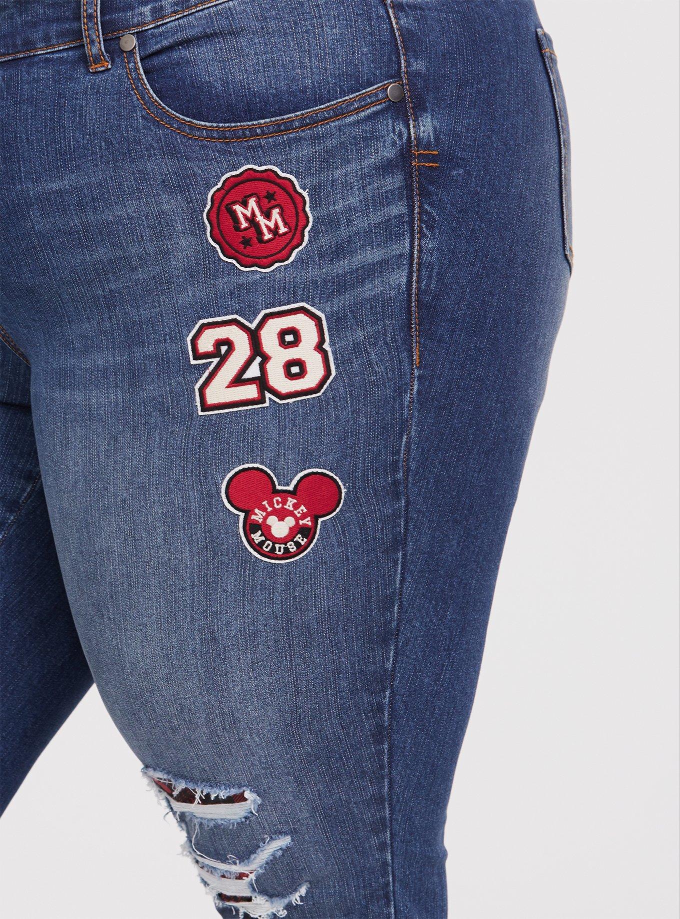 Mickey mouse best sale boyfriend jeans