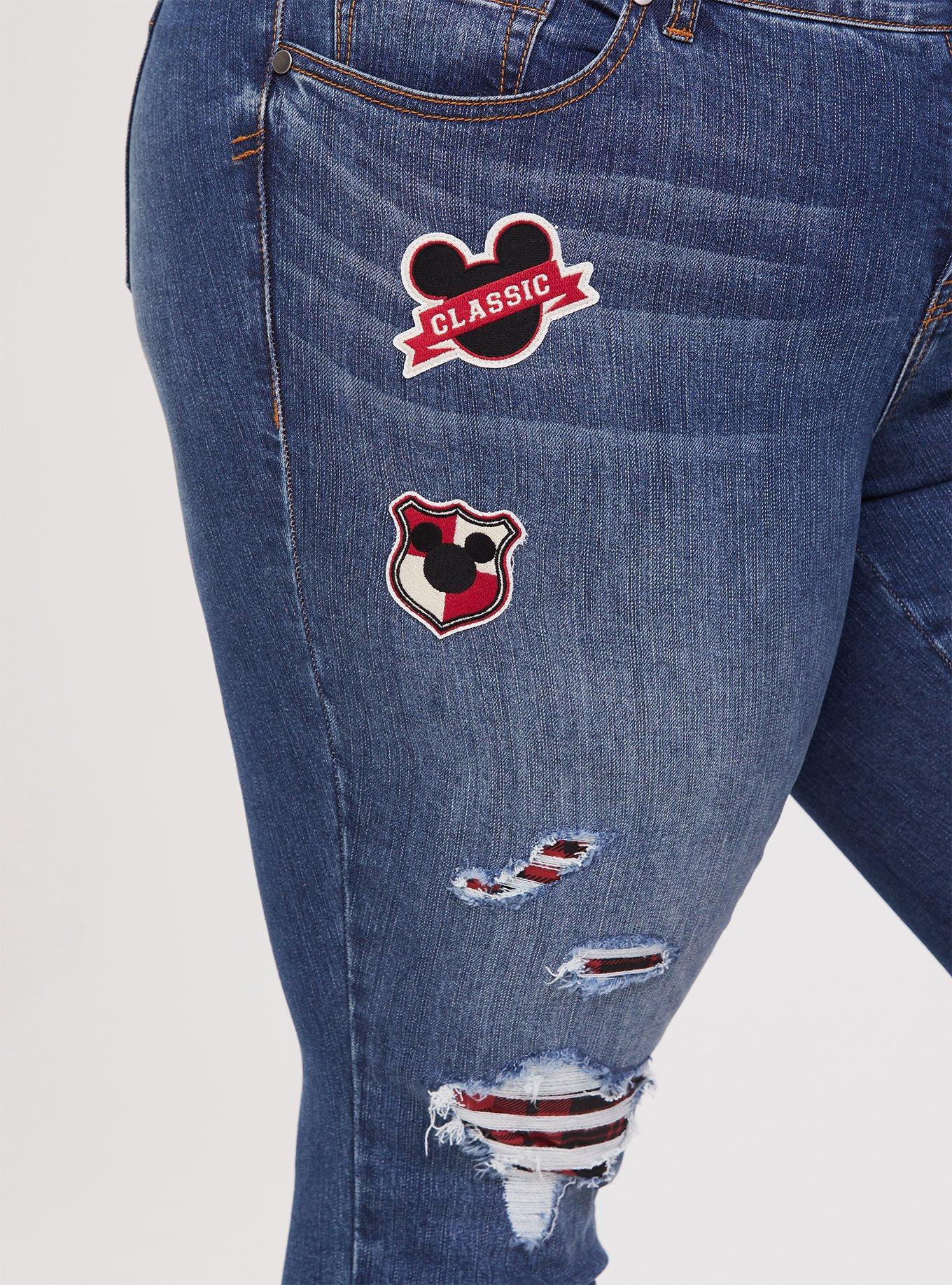 Mickey mouse best sale boyfriend jeans