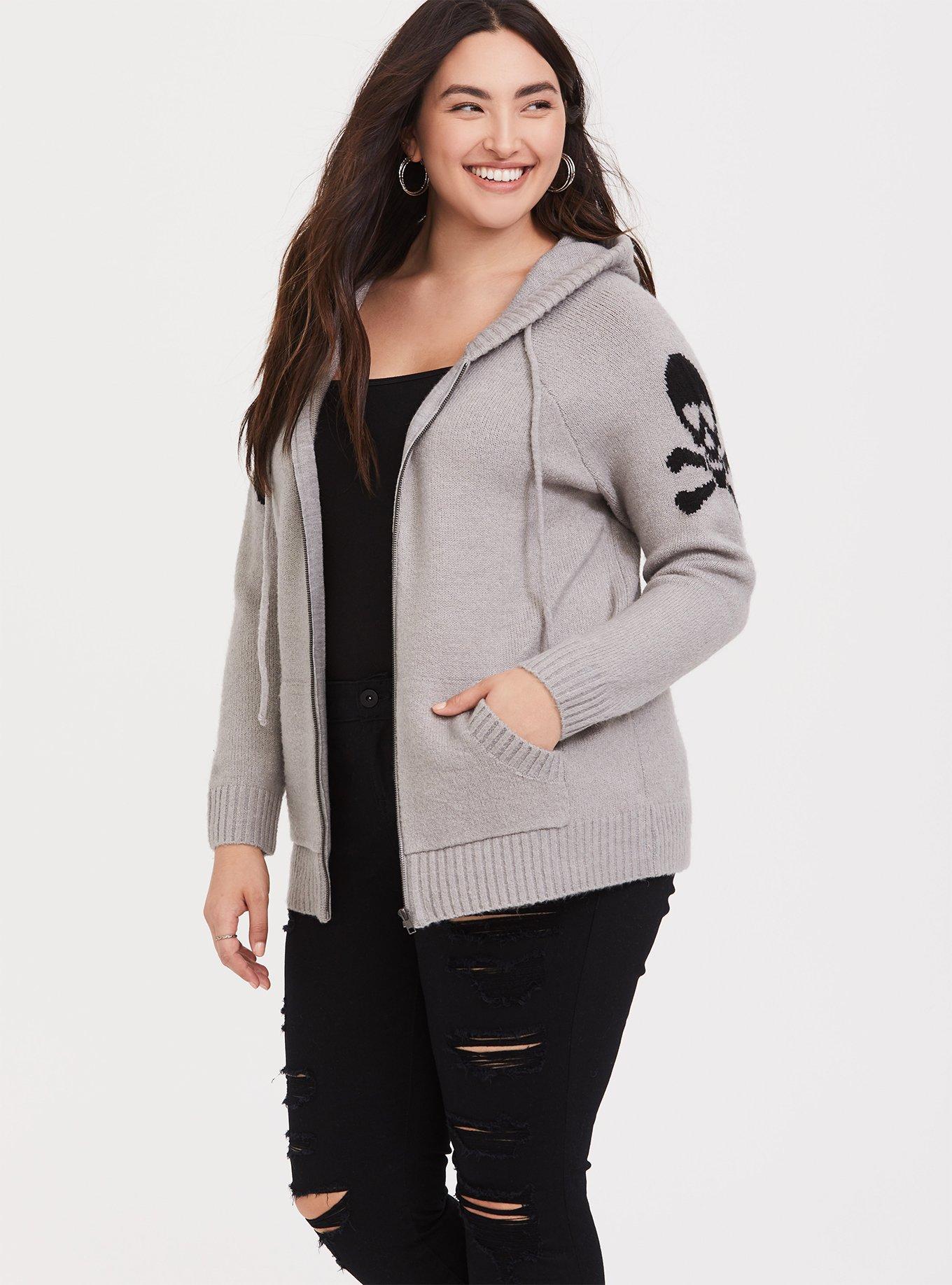 Plus Size Hoodies & Sweatshirts for Women: Skull & Tunic Sweaters