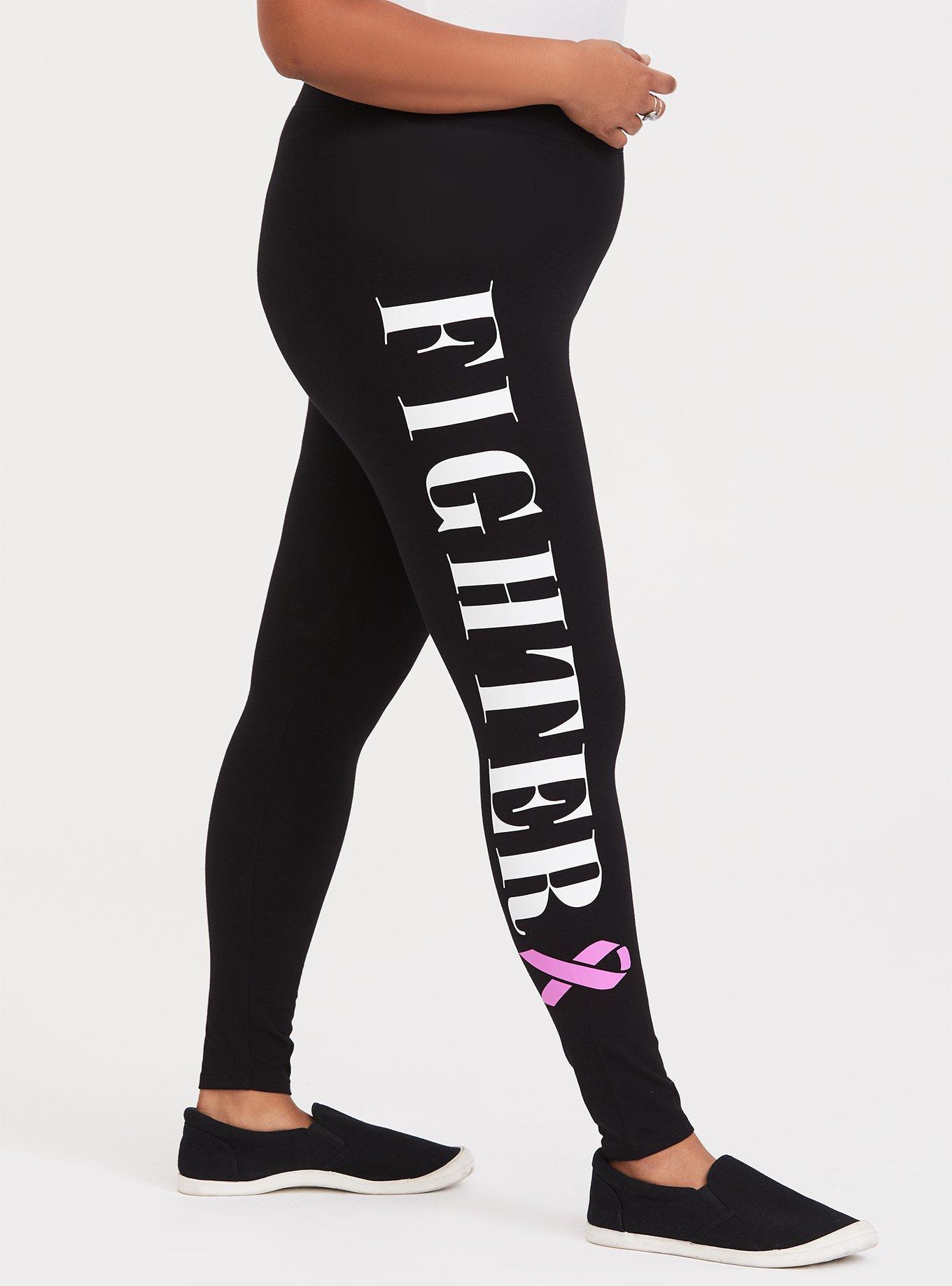 All-Over Print Plus Size Leggings – Breast Cancer Heroes