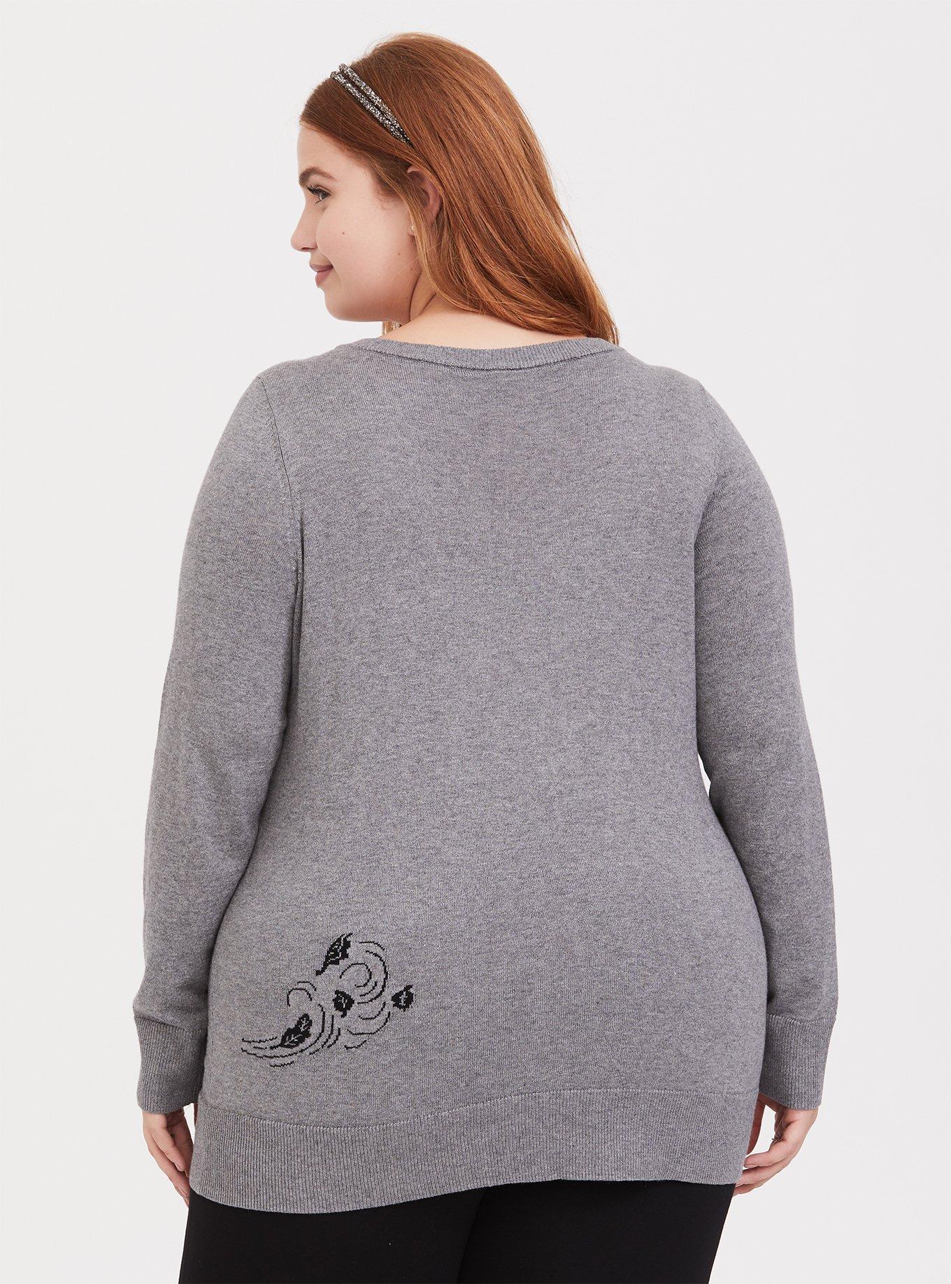 Disney Frozen 2 Olaf Grey V-Neck Sweater, GREY, alternate