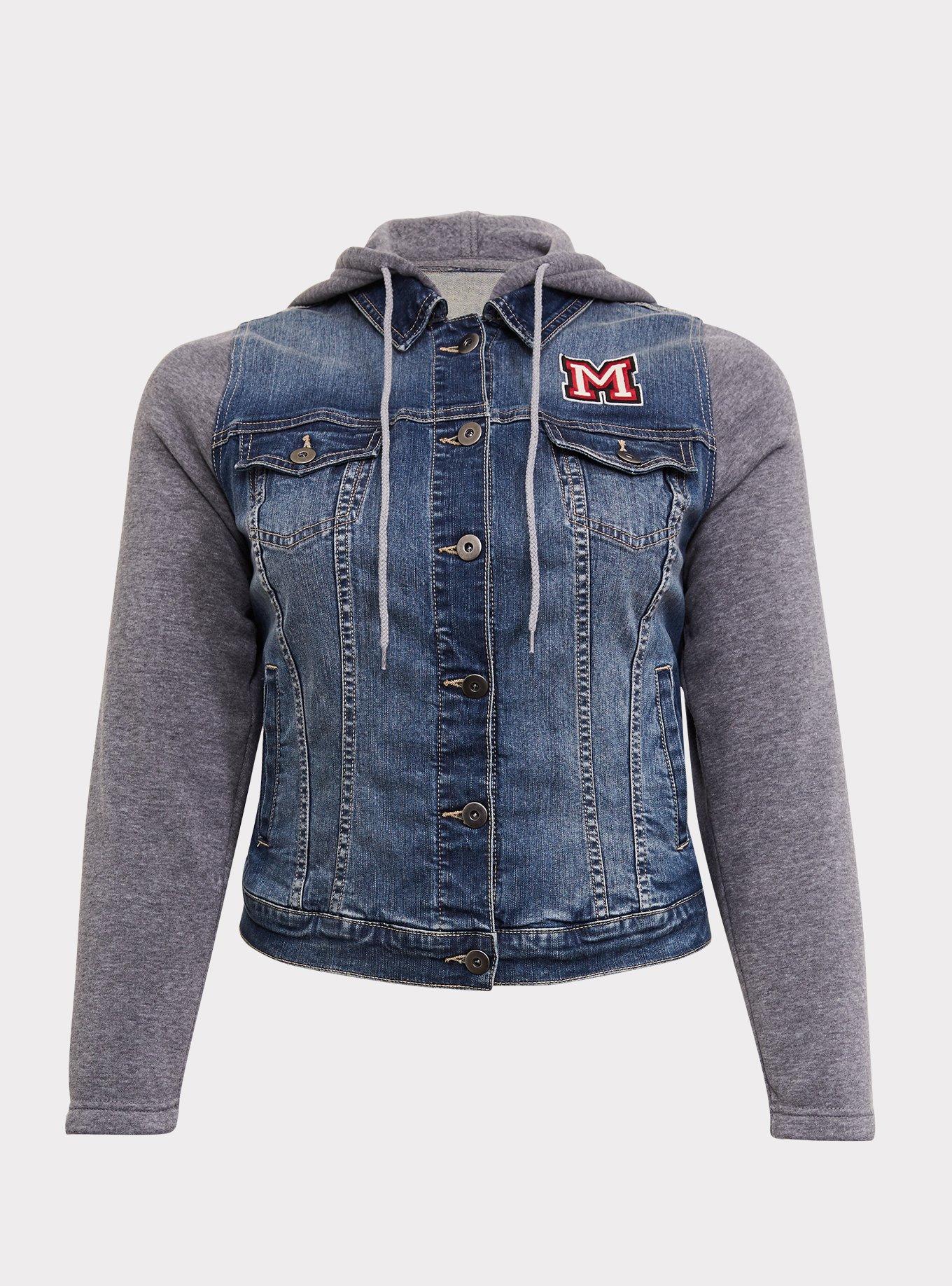 Disney Mickey Mouse Hooded Denim Trucker Jacket, CLOVERDALE, hi-res