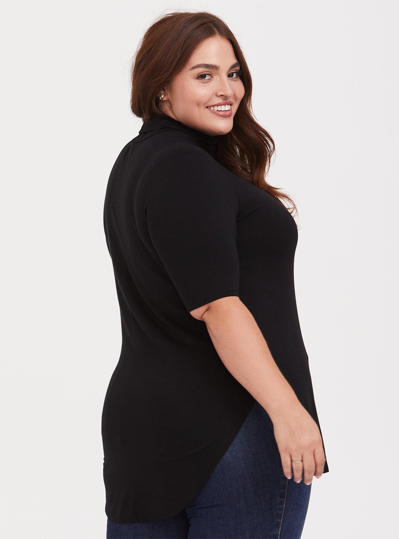 Plus size hot sale turtleneck tunic