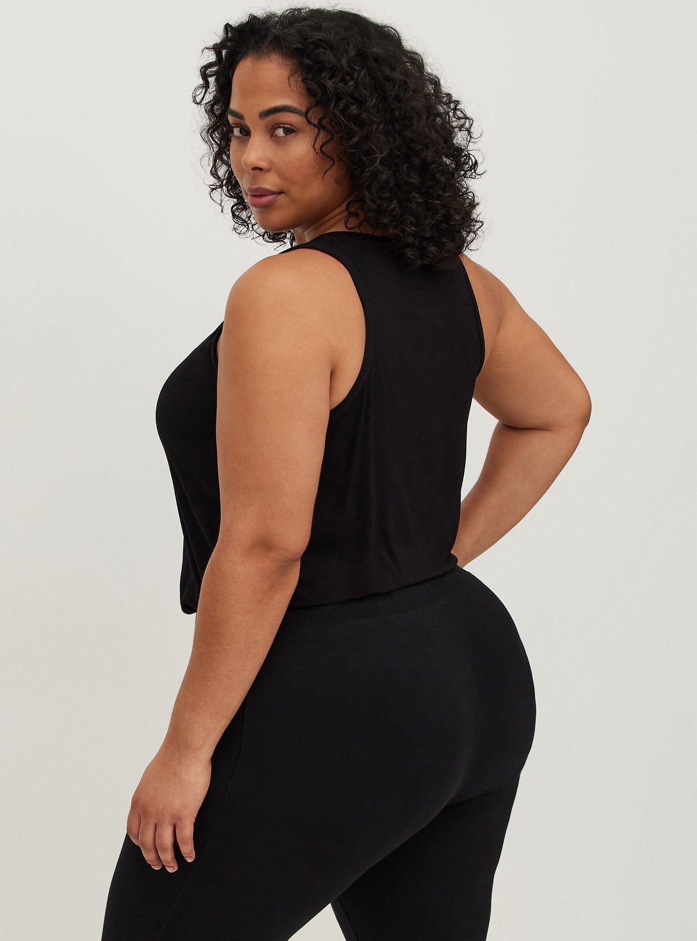 Plus Size Foxy Full-Length Sleep Legging, DEEP BLACK, alternate