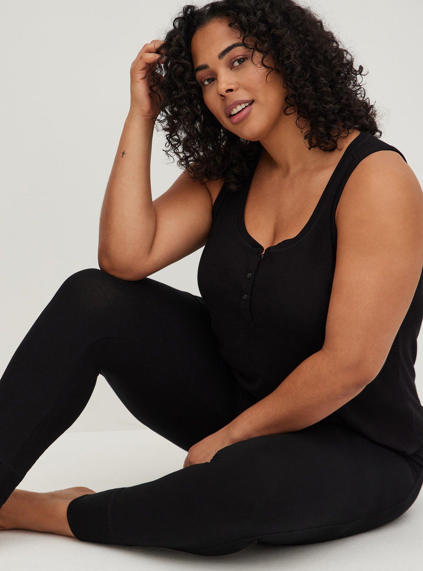 Plus Size - Foxy Button Full Length Sleep Legging - Torrid