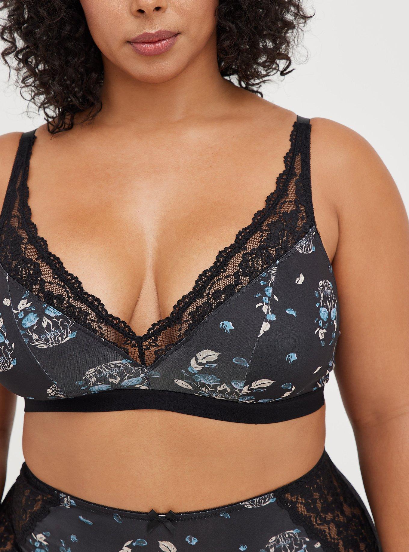 Lace Lightly Lined Plunge Bralette