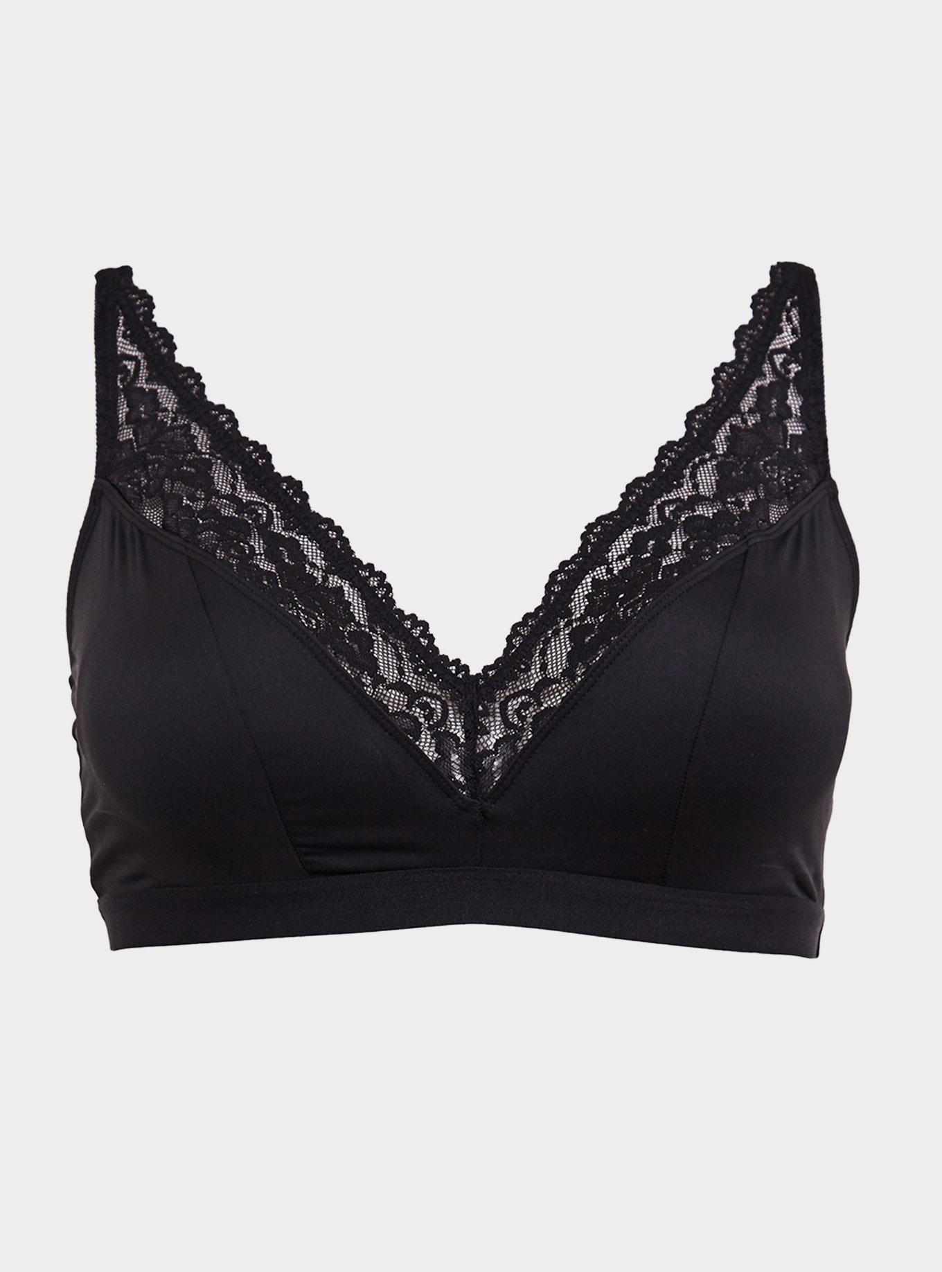 TORRID Lightly Lined Microfiber Plunge Bralette