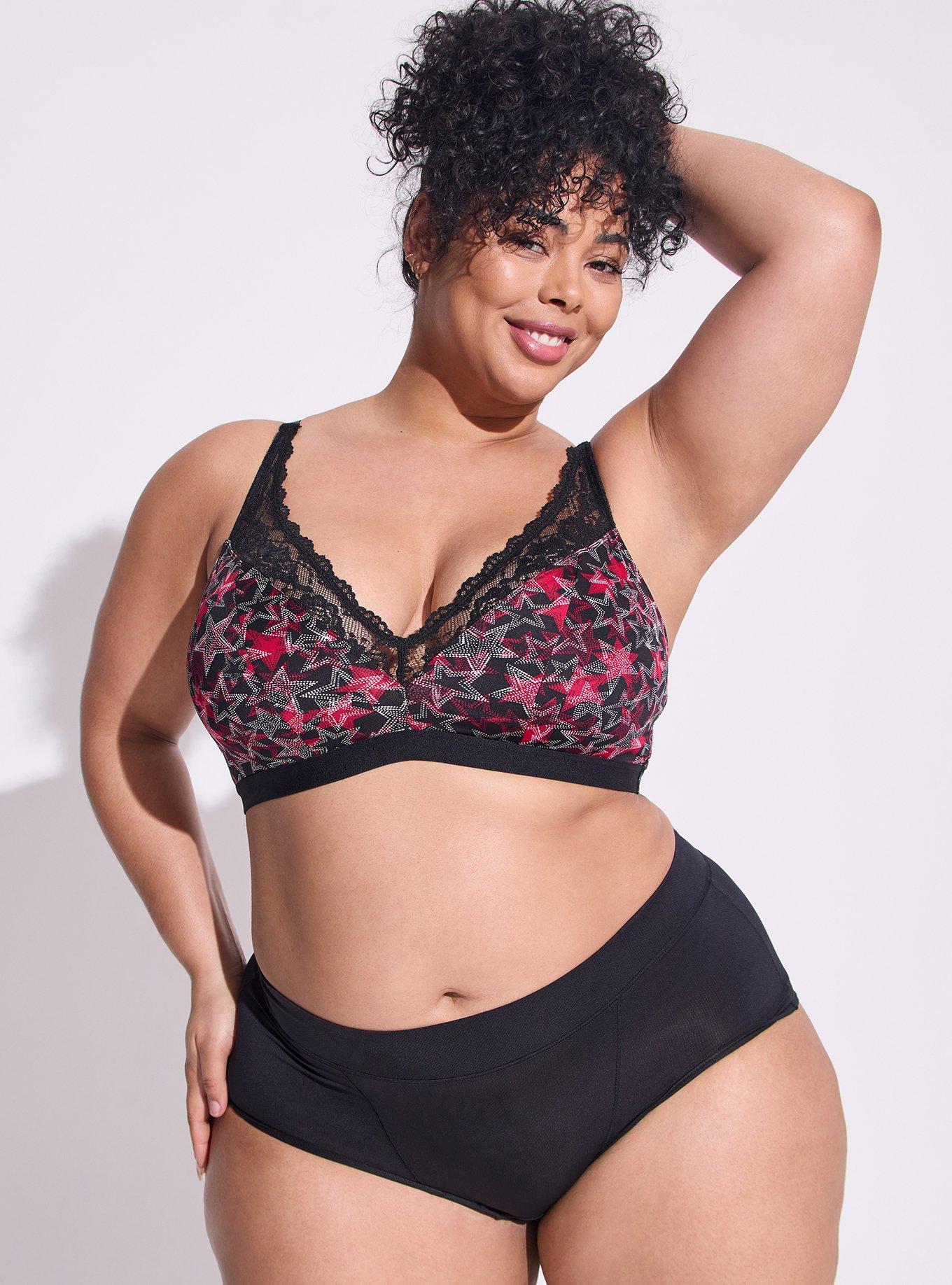 TORRID Lightly Lined Microfiber Plunge Bralette