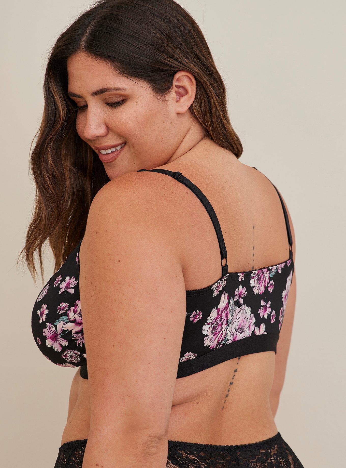 TORRID Lightly Lined Lace Print XO Front Bralette