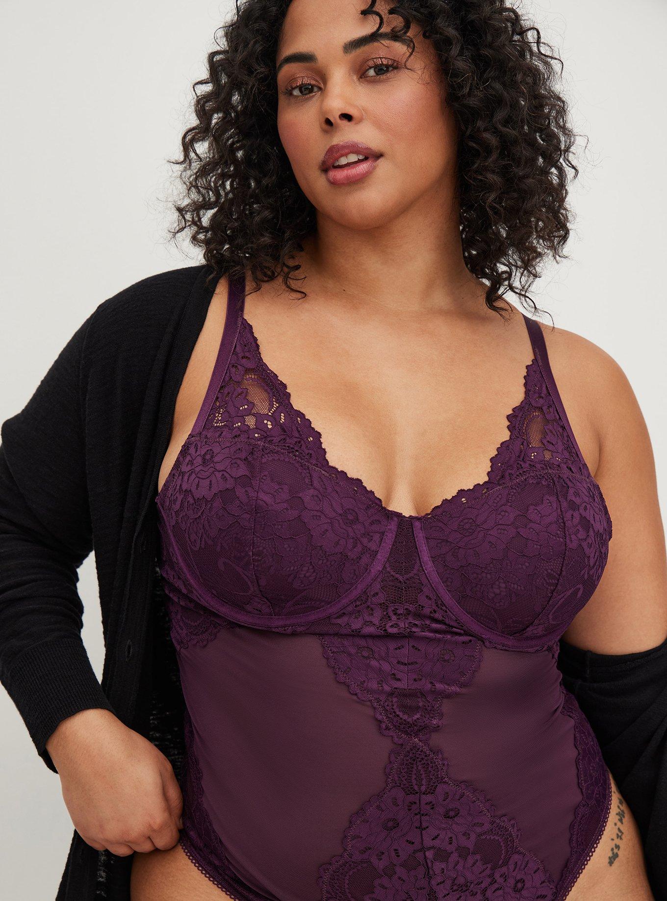 Plus Size - Lace Piece Bodysuit - Torrid