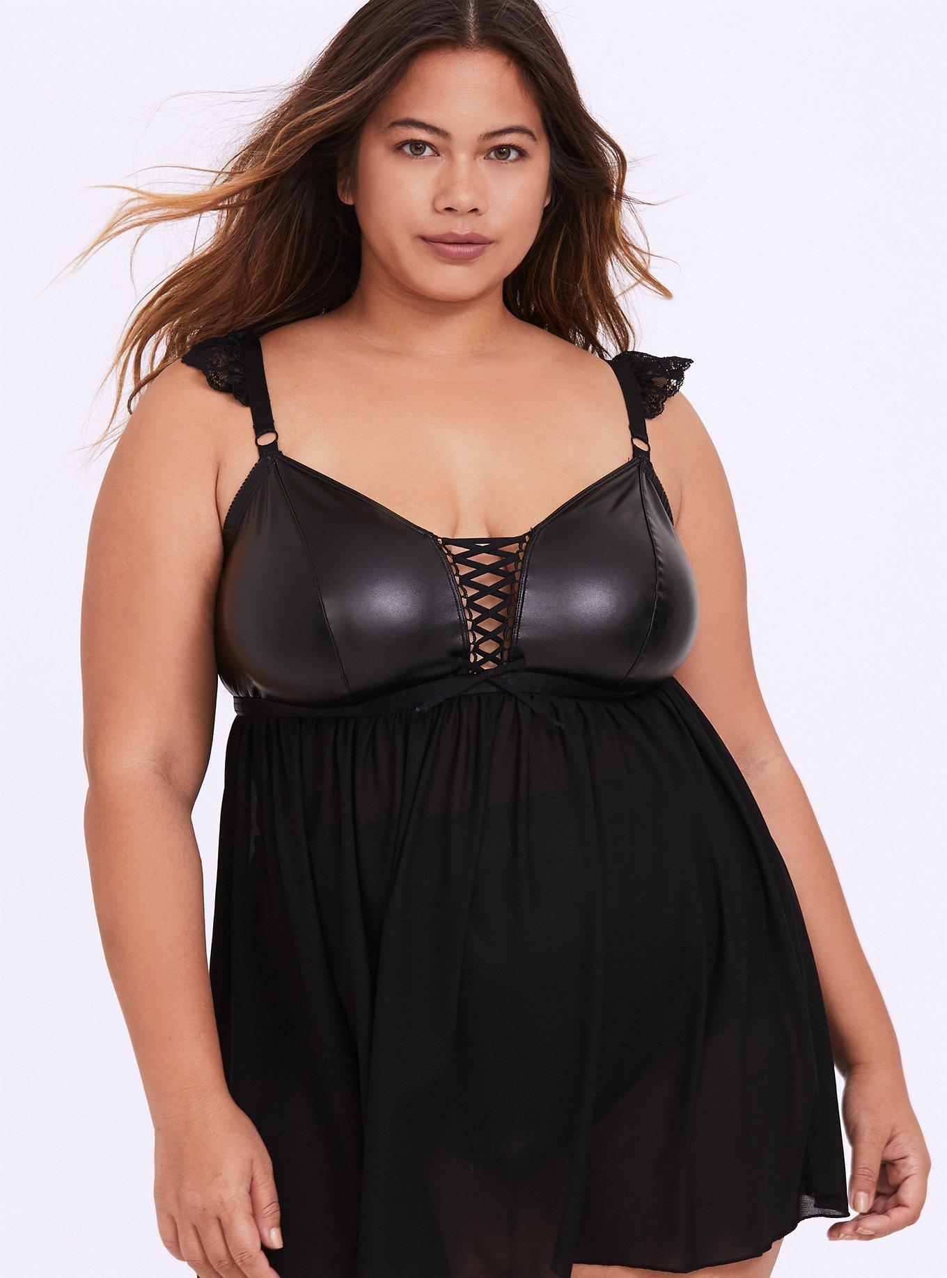 Plus Size - Laced Up Lace Chemise - Torrid