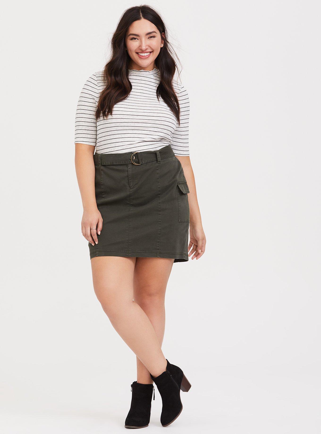 Cargo skirt cheap plus size