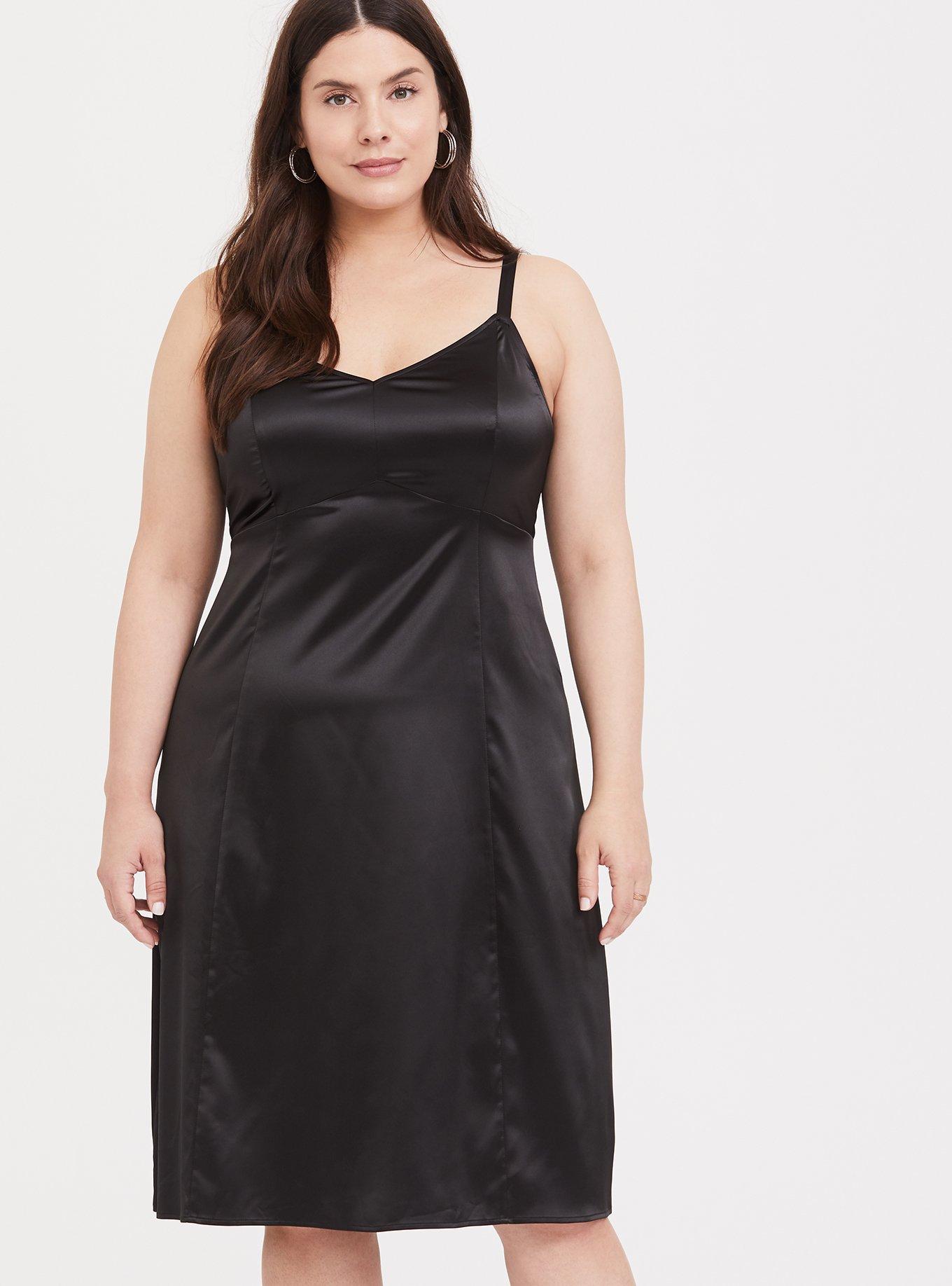 Plus Size - Midi Satin Slip Dress - Torrid