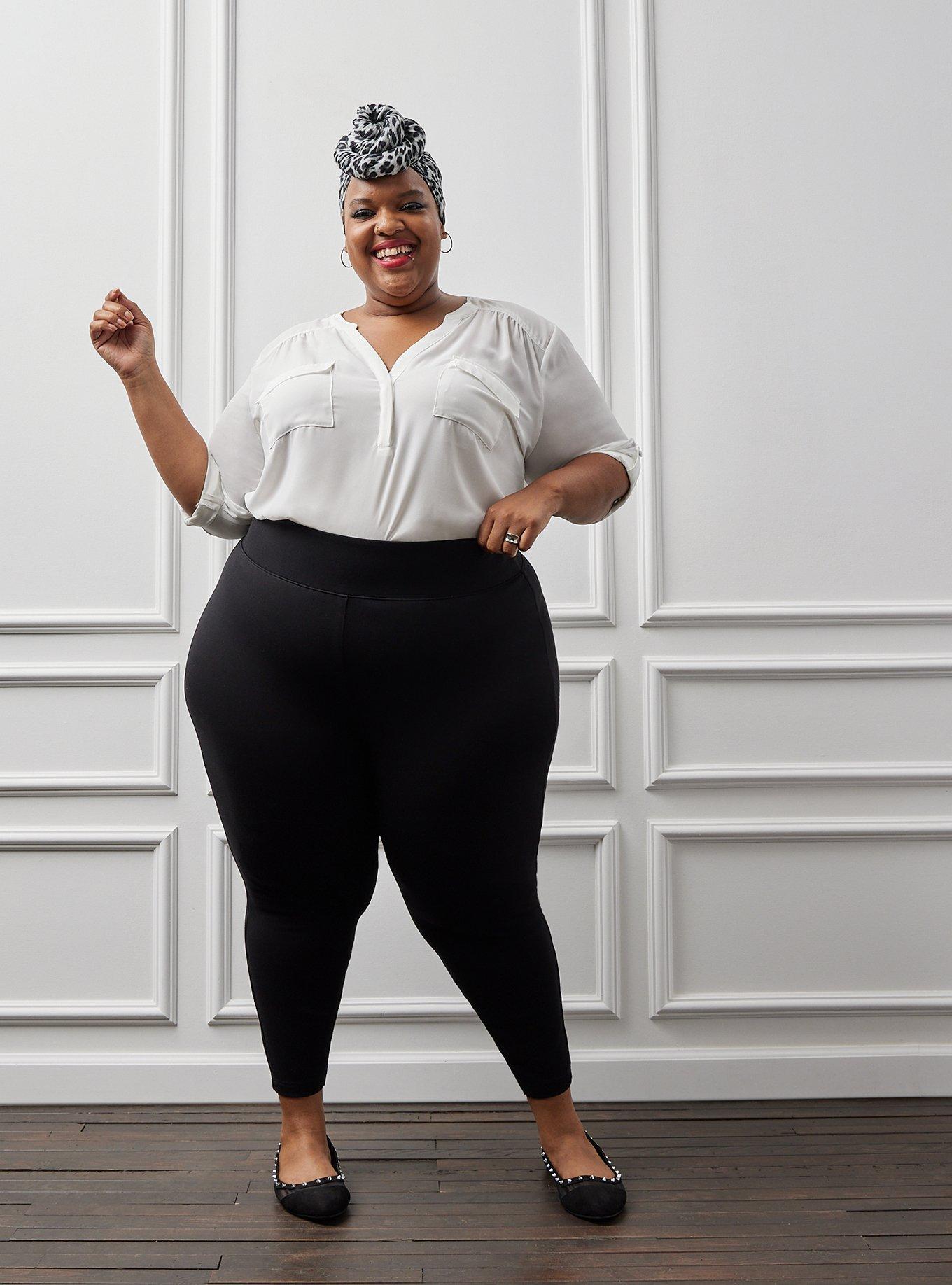 Plus Size - Bombshell Skinny Studio Luxe Ponte High-Rise Pant - Torrid