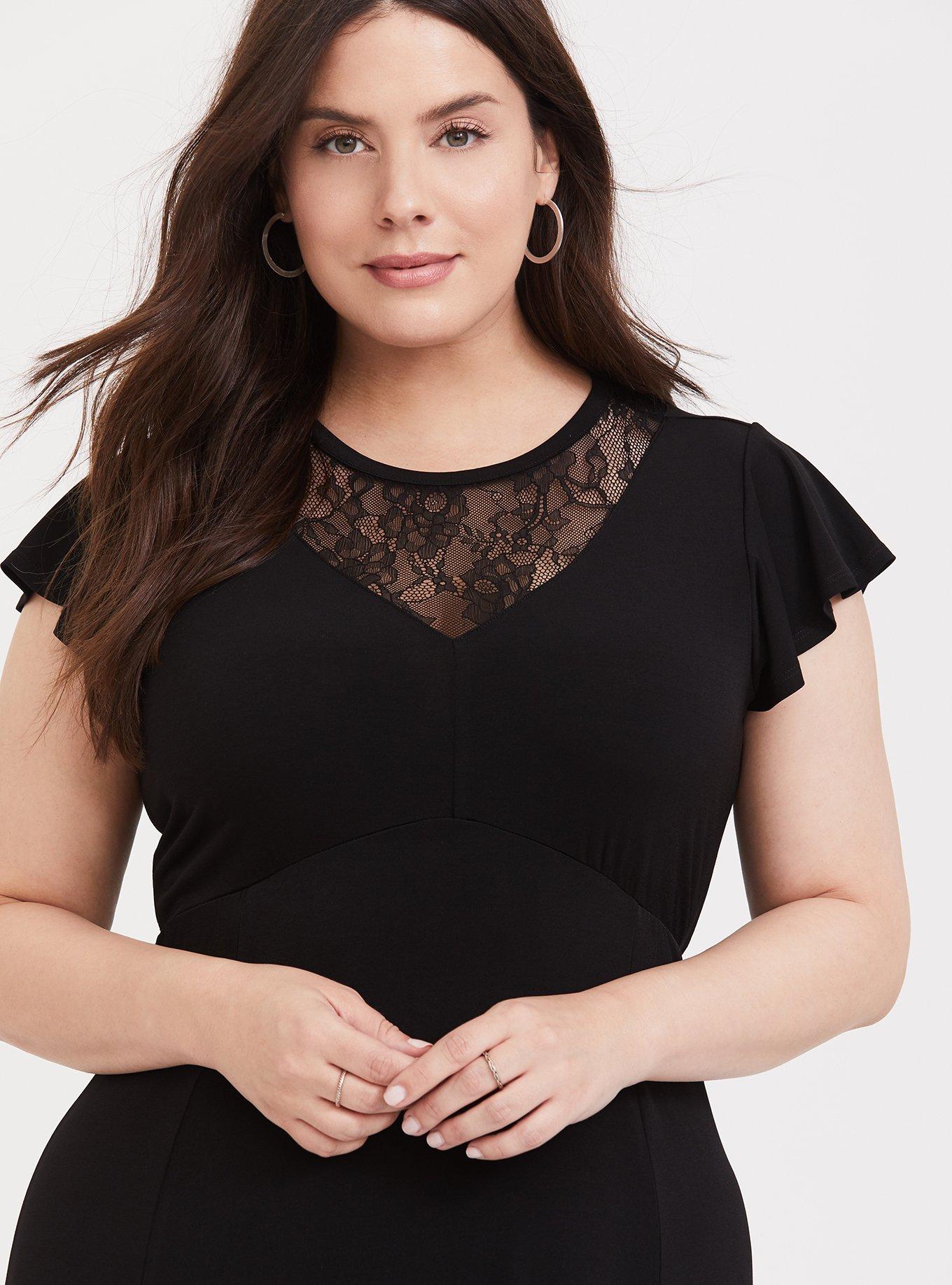 Midi Studio Knit Asymmetrical Dress, BLACK, alternate