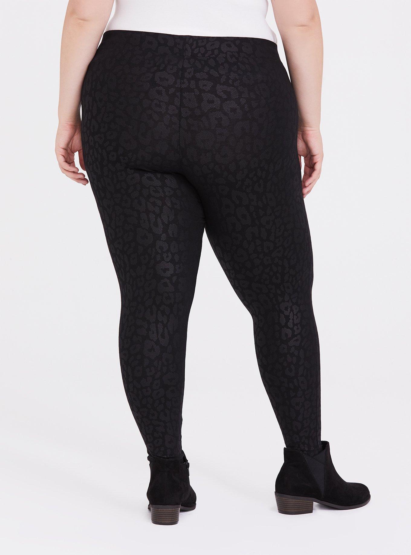 Premium Legging - Leopard Metallic Black, BLACK, alternate