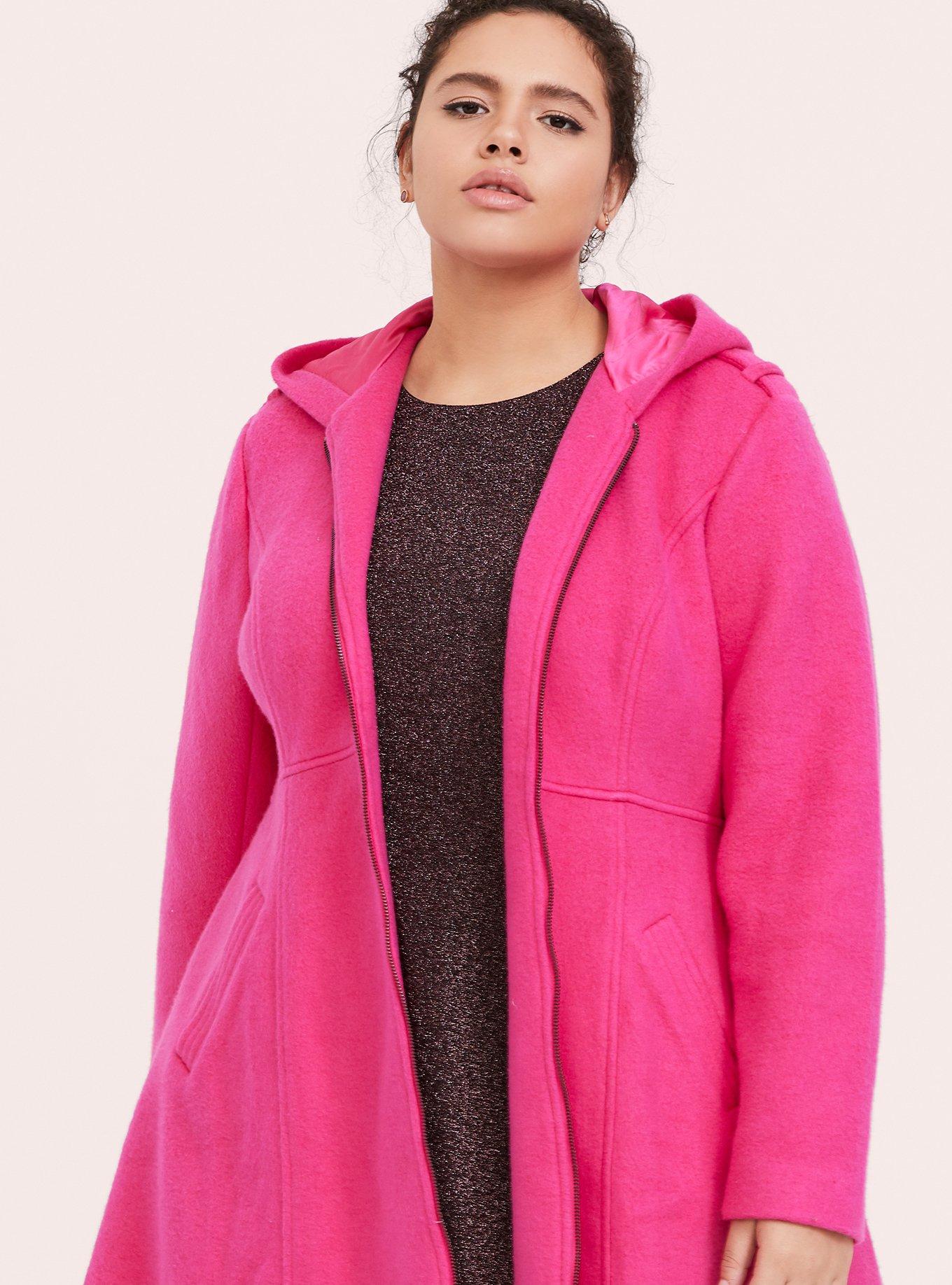 Torrid pink sale coat