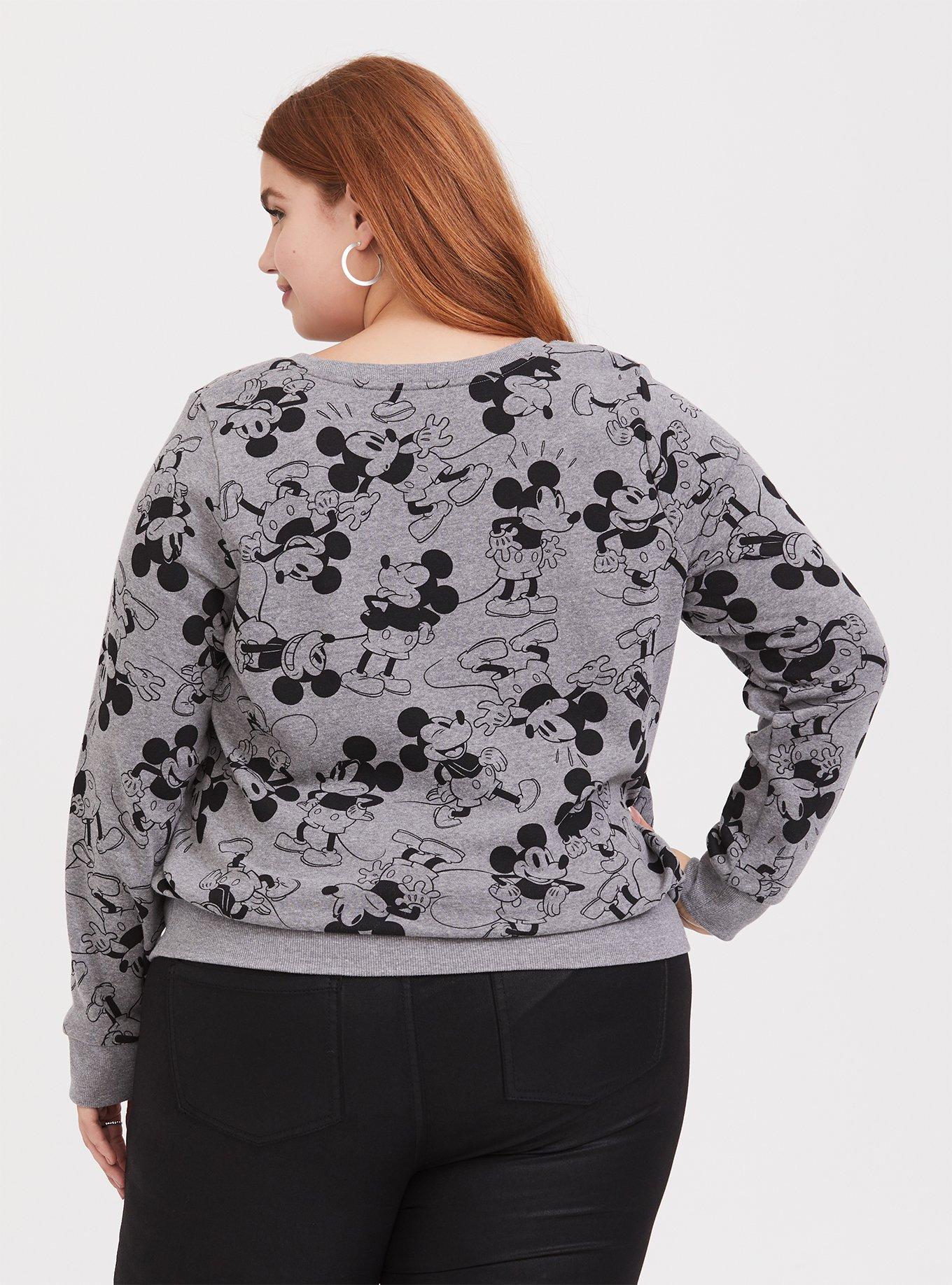 Gray mickey mouse sweatshirt clearance