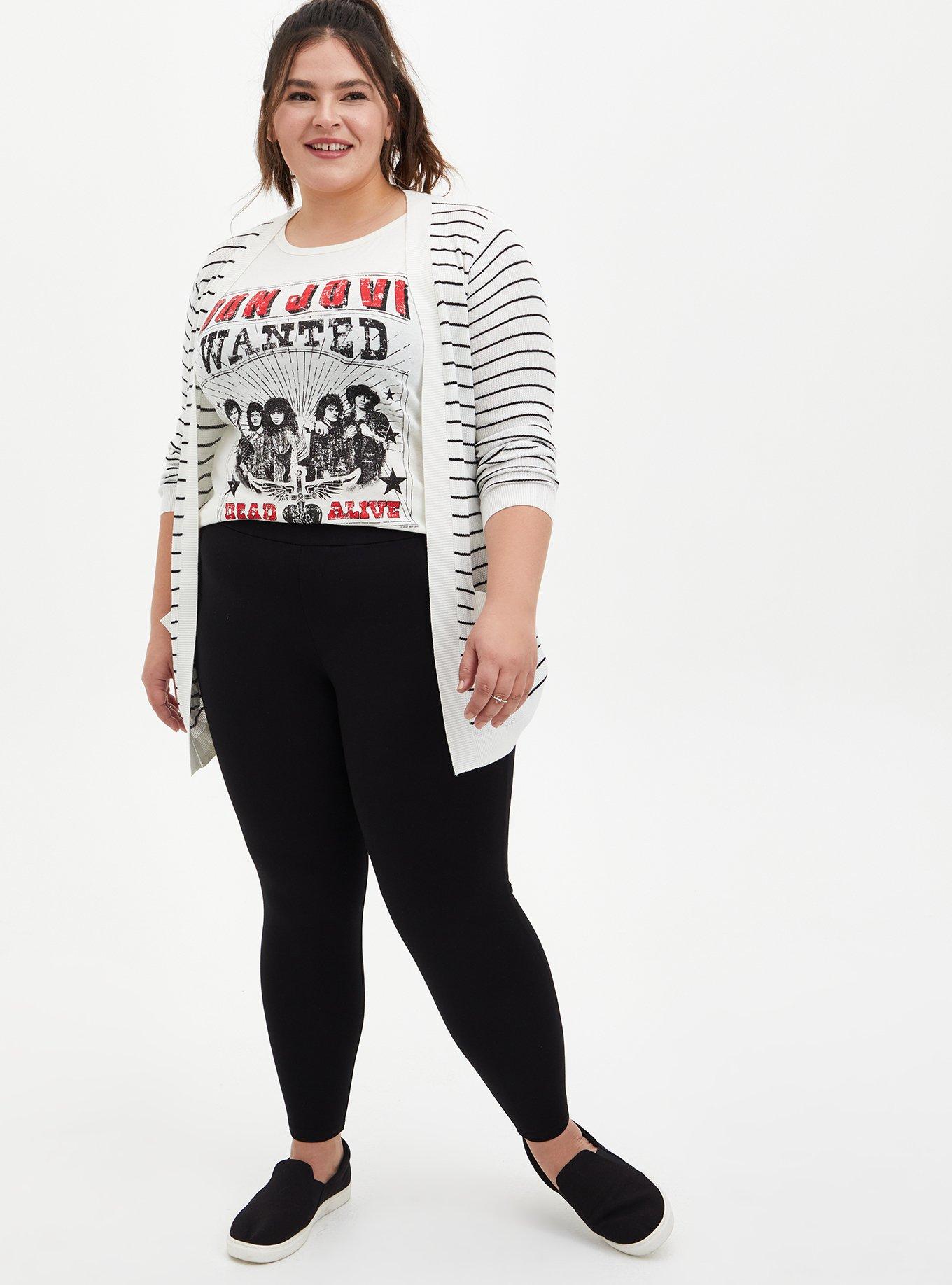 Plus Size - Full Length Signature Waist Double Side Stripe Legging