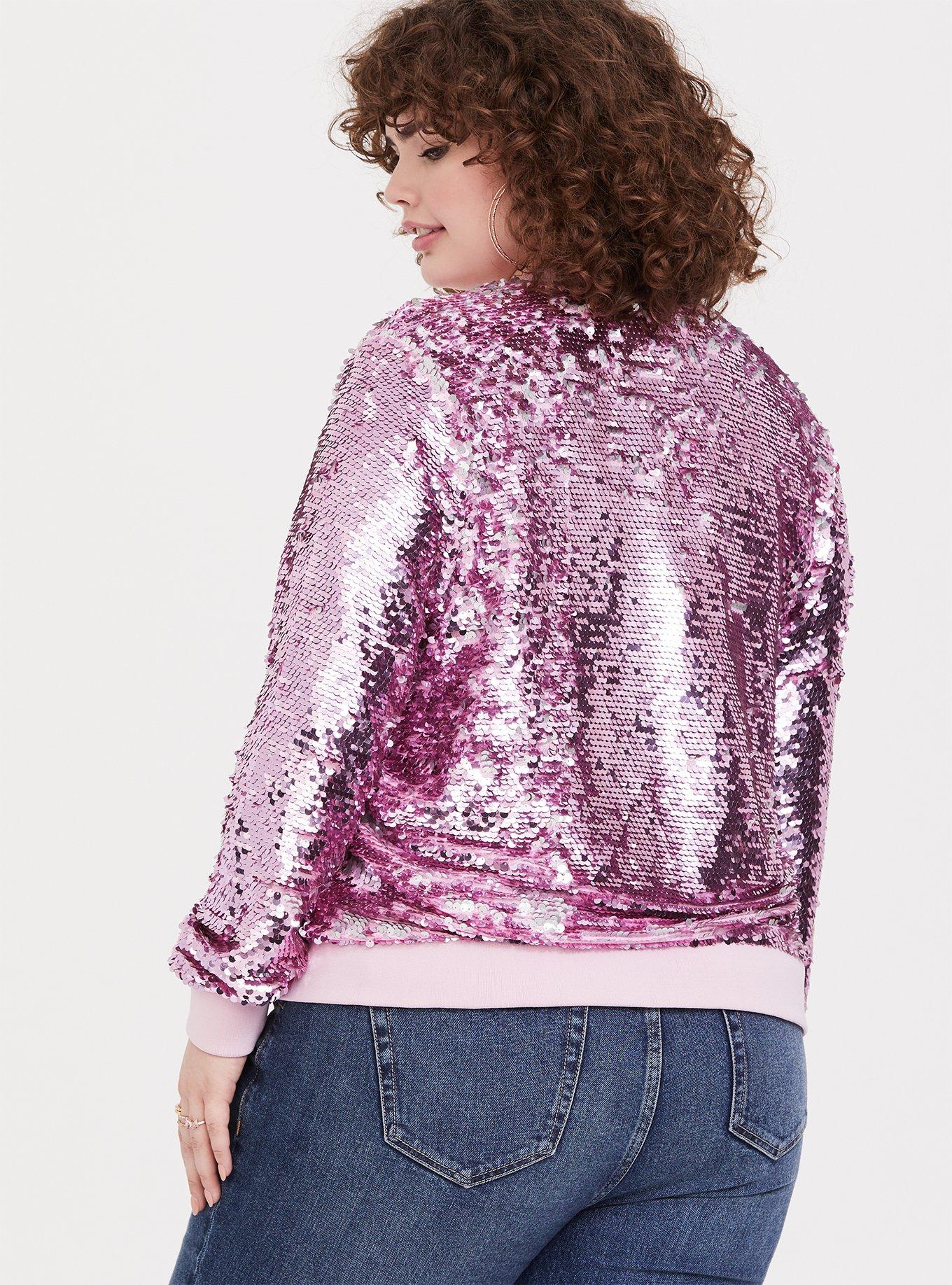 Flip sequin bomber jacket hotsell