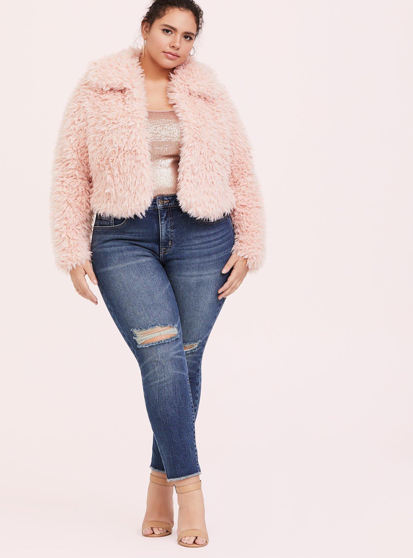 Plus size hot sale cropped jacket