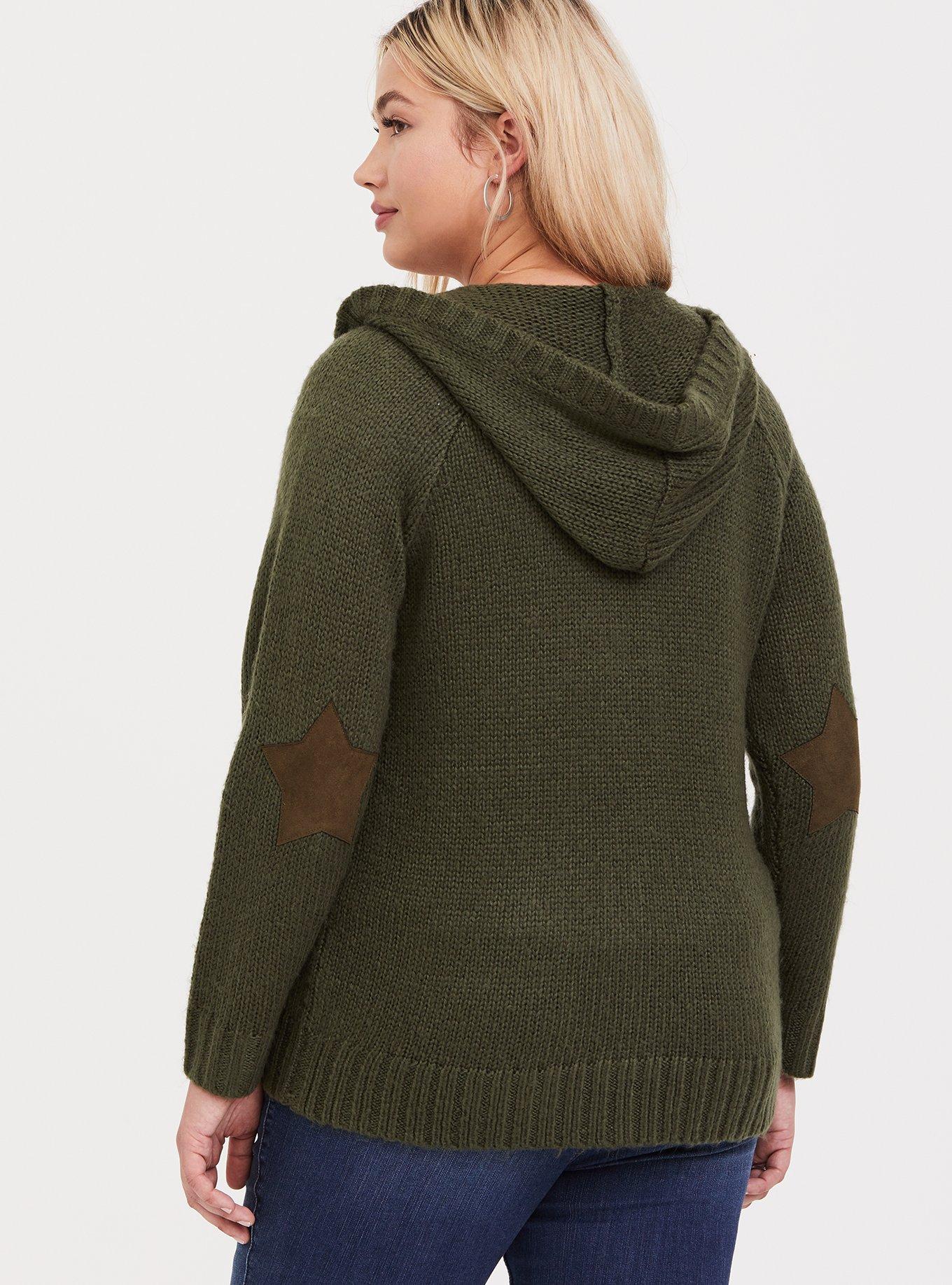 Hoodie with elbow patches hotsell