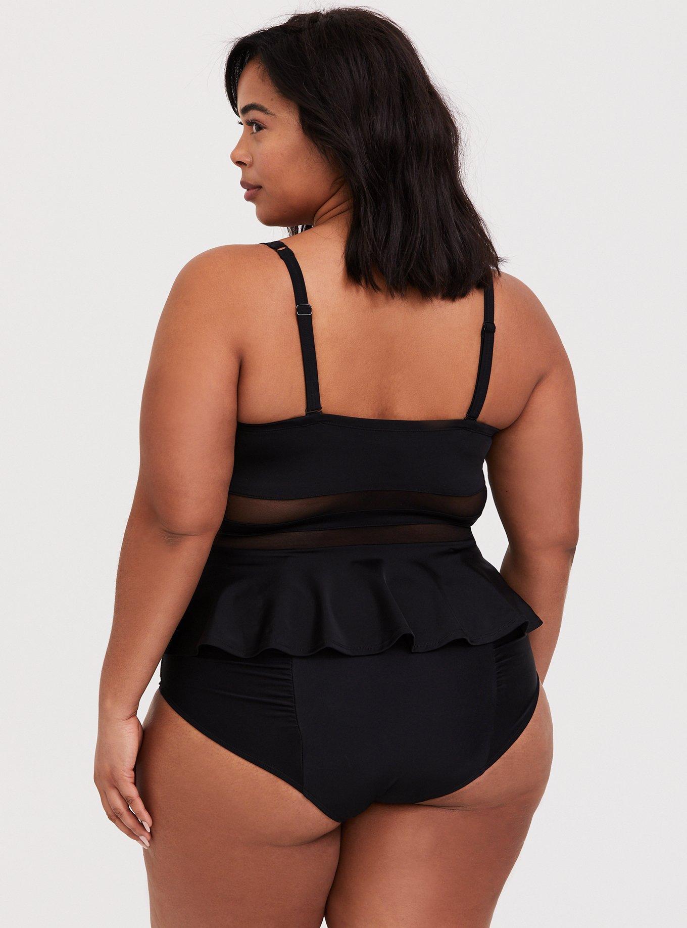 Peplum bathing suit plus on sale size