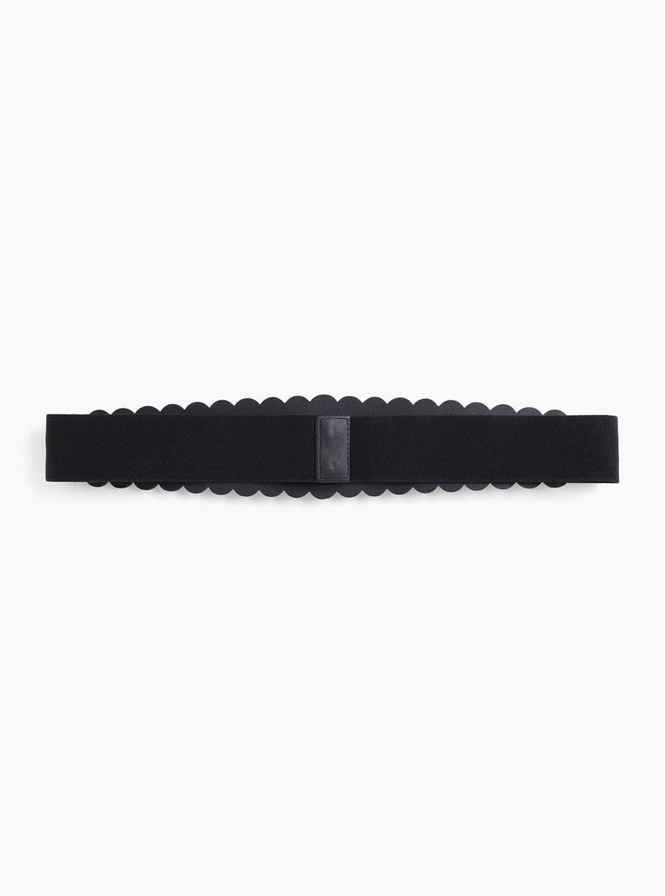 Plus Size - Black Faux Leather & Stretch Bow Belt - Torrid