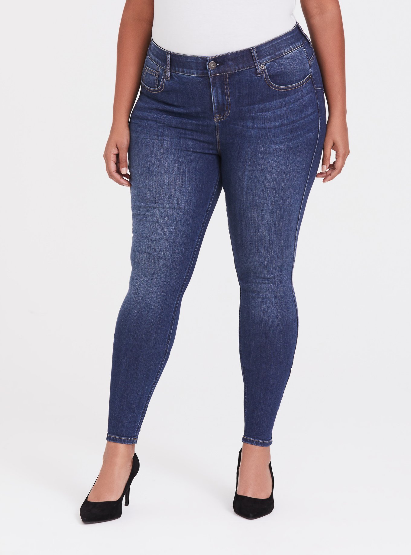 Plus Size - Bombshell Skinny Jean - Premium Stretch Medium Wash - Torrid