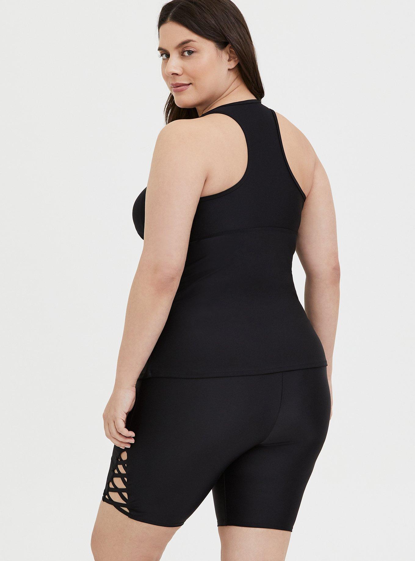 Plus Size Cami Swim Top with Racer Back